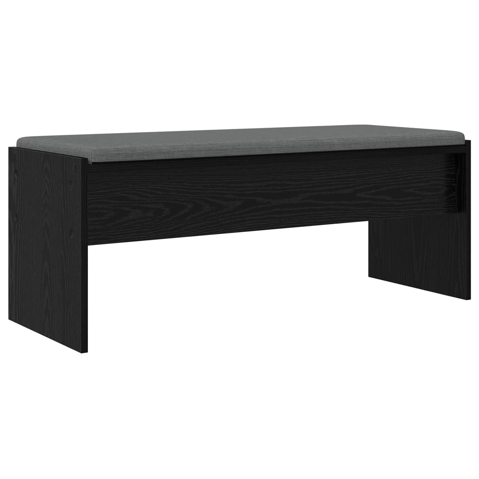 Klupa za hodnik s jastukom Crni hrast 103 x 38 x 40 cm