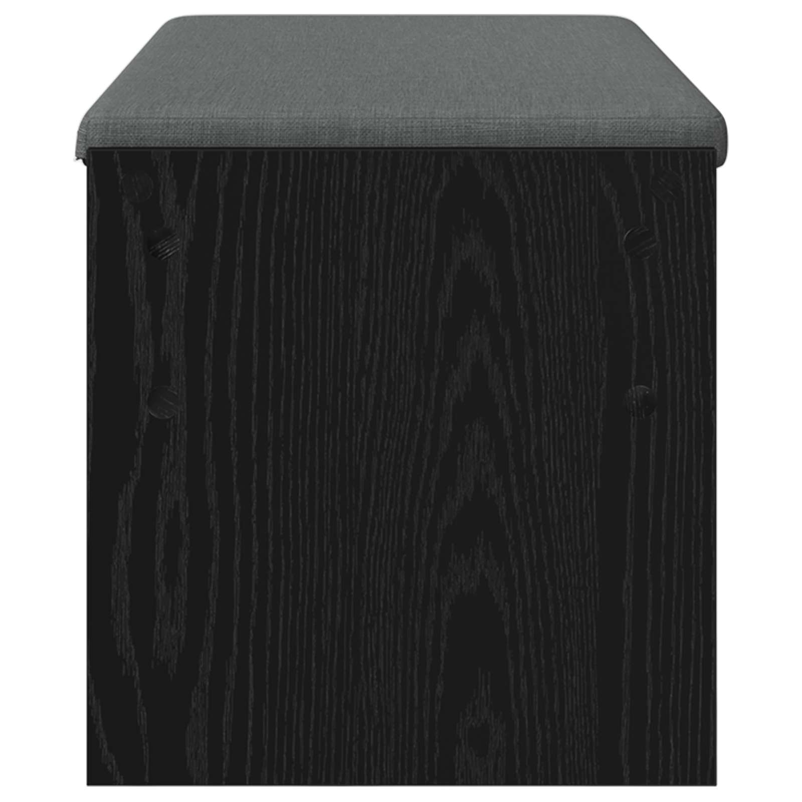 Klupa za hodnik s jastukom Crni hrast 103 x 38 x 40 cm