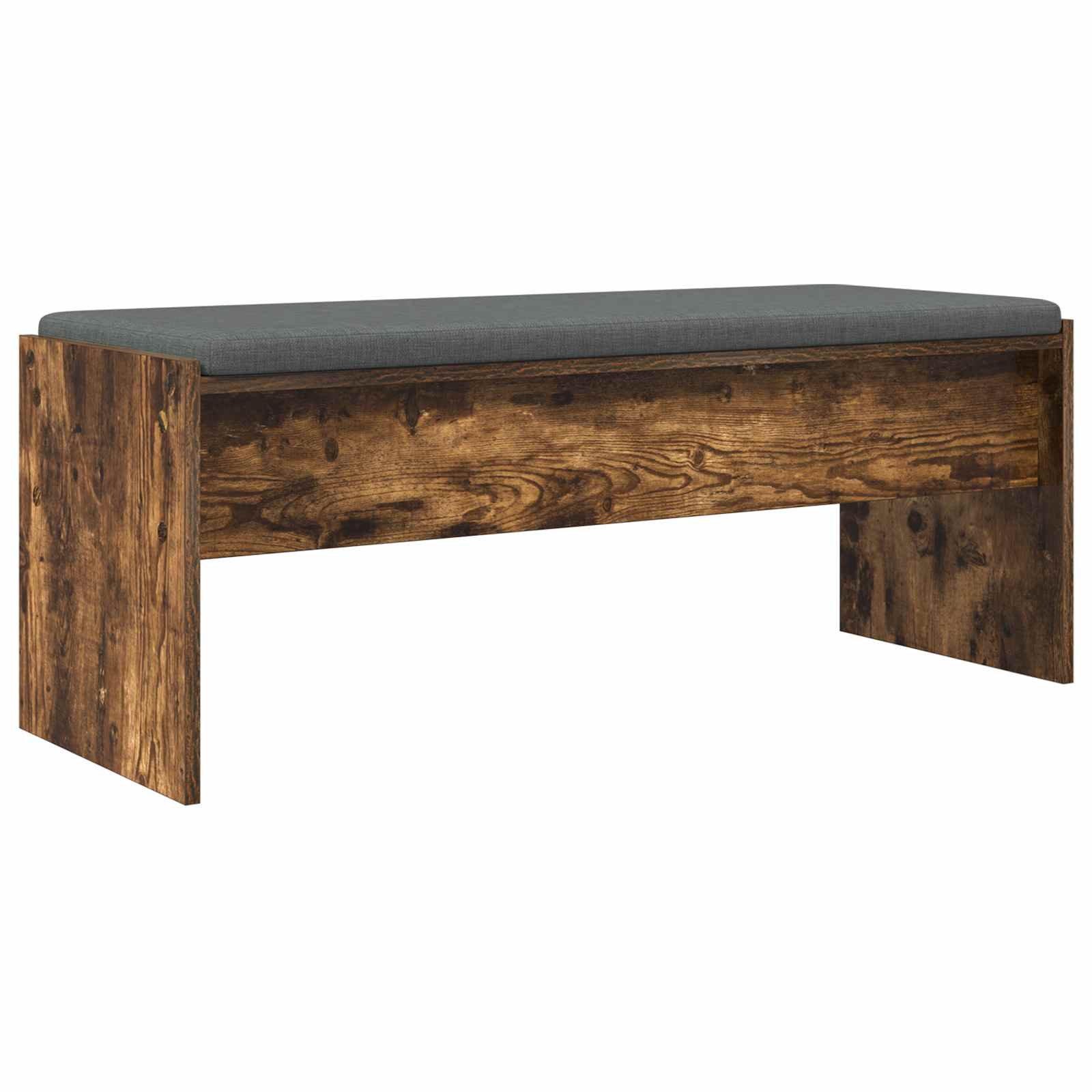 Klupa za hodnik s jastukom Dimljeni hrast 103 x 38 x 40 cm