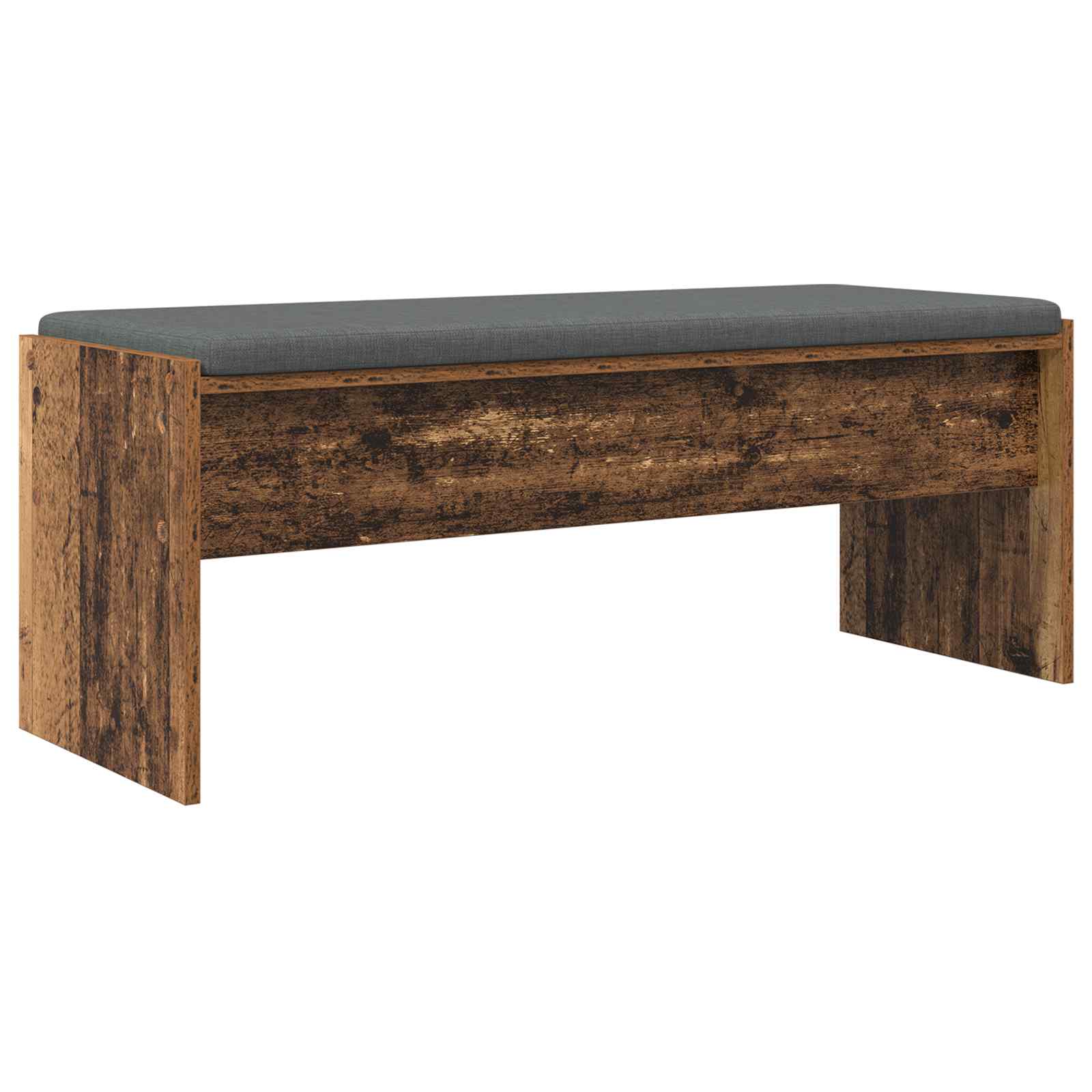 Klupa za hodnik s jastukom Staro drvo 103 x 38 x 40 cm