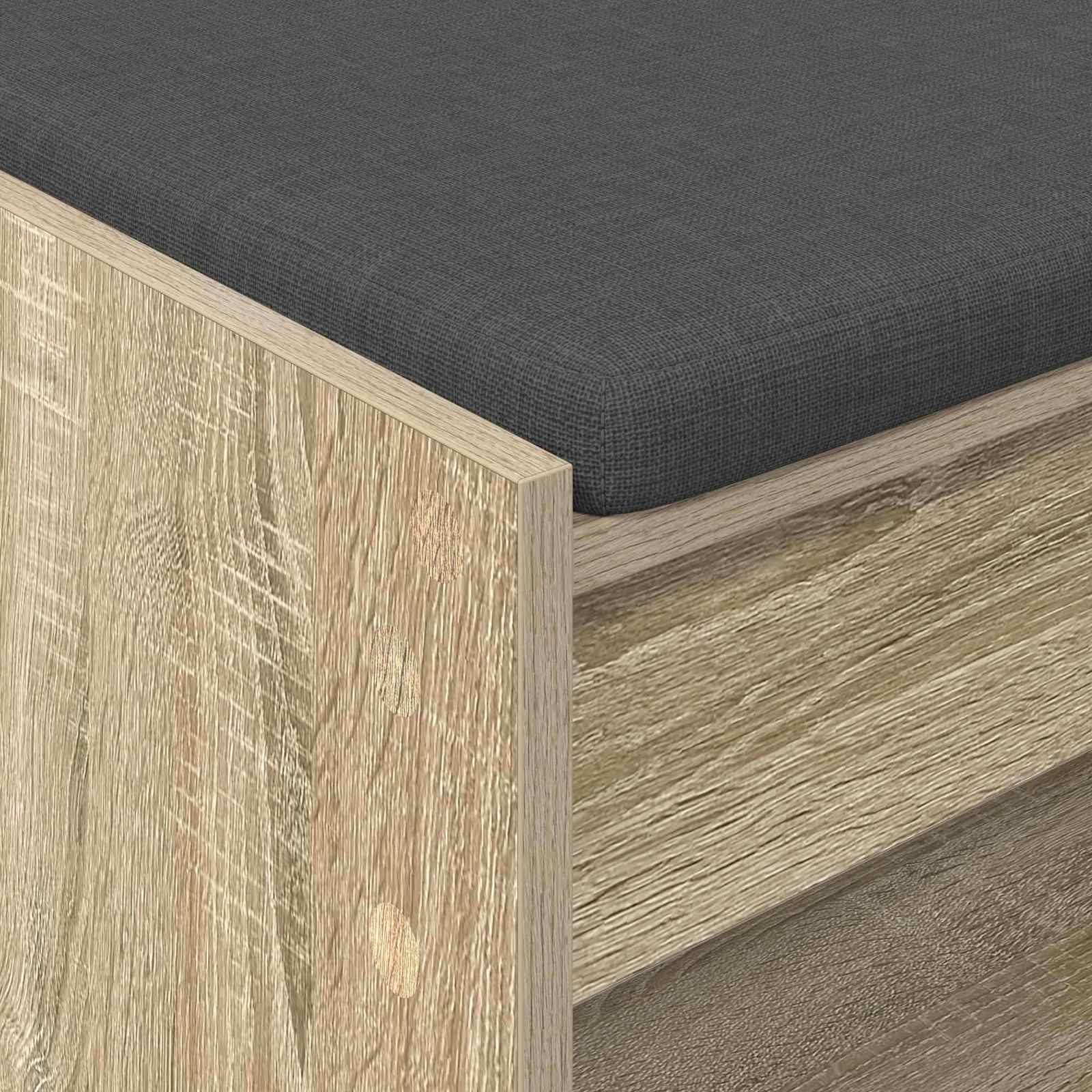 Klupa za hodnik s jastukom Sonoma hrast 83 x 38 x 45 cm
