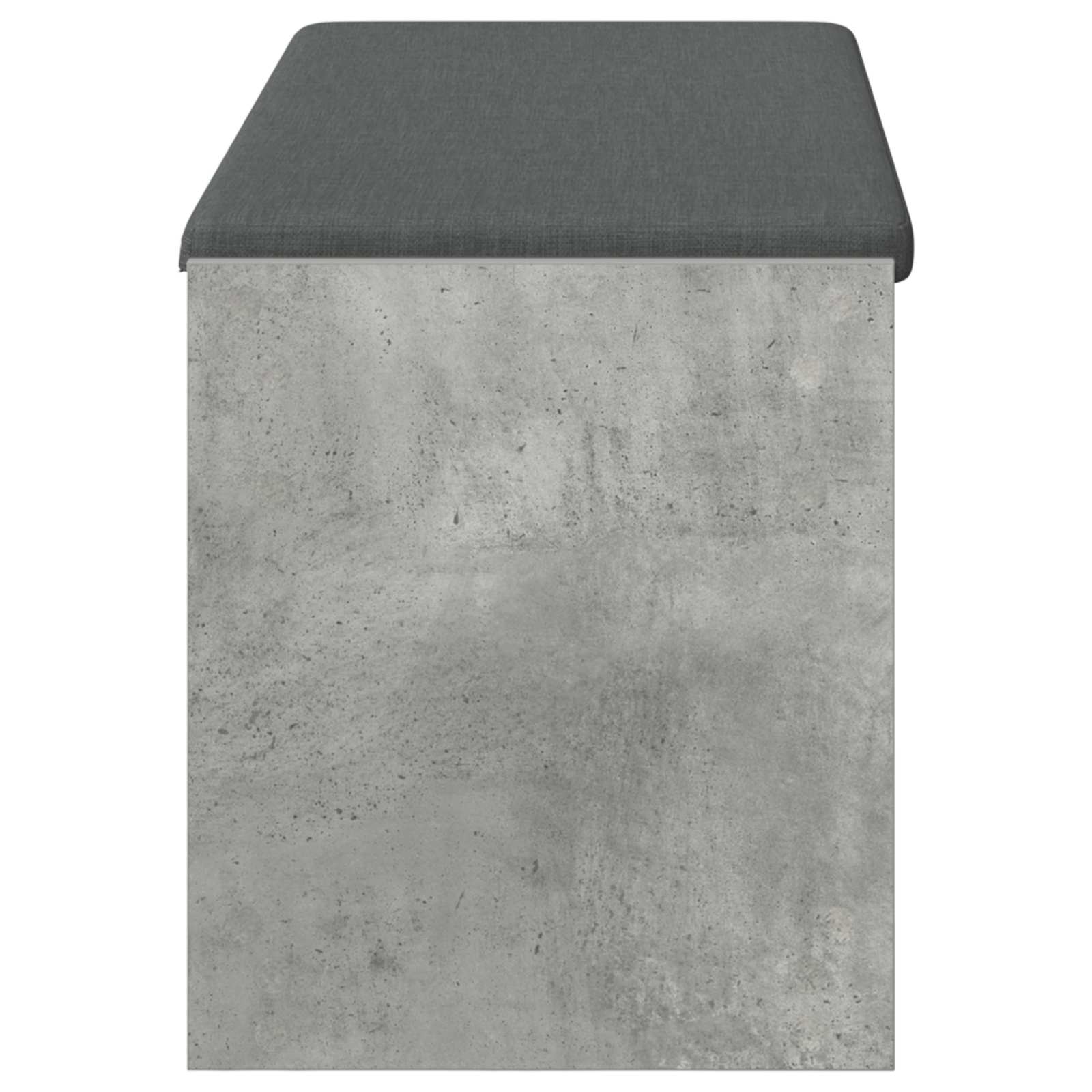 Klupa za hodnik s jastukom Betonsko Siva 103 x 38 x 45 cm