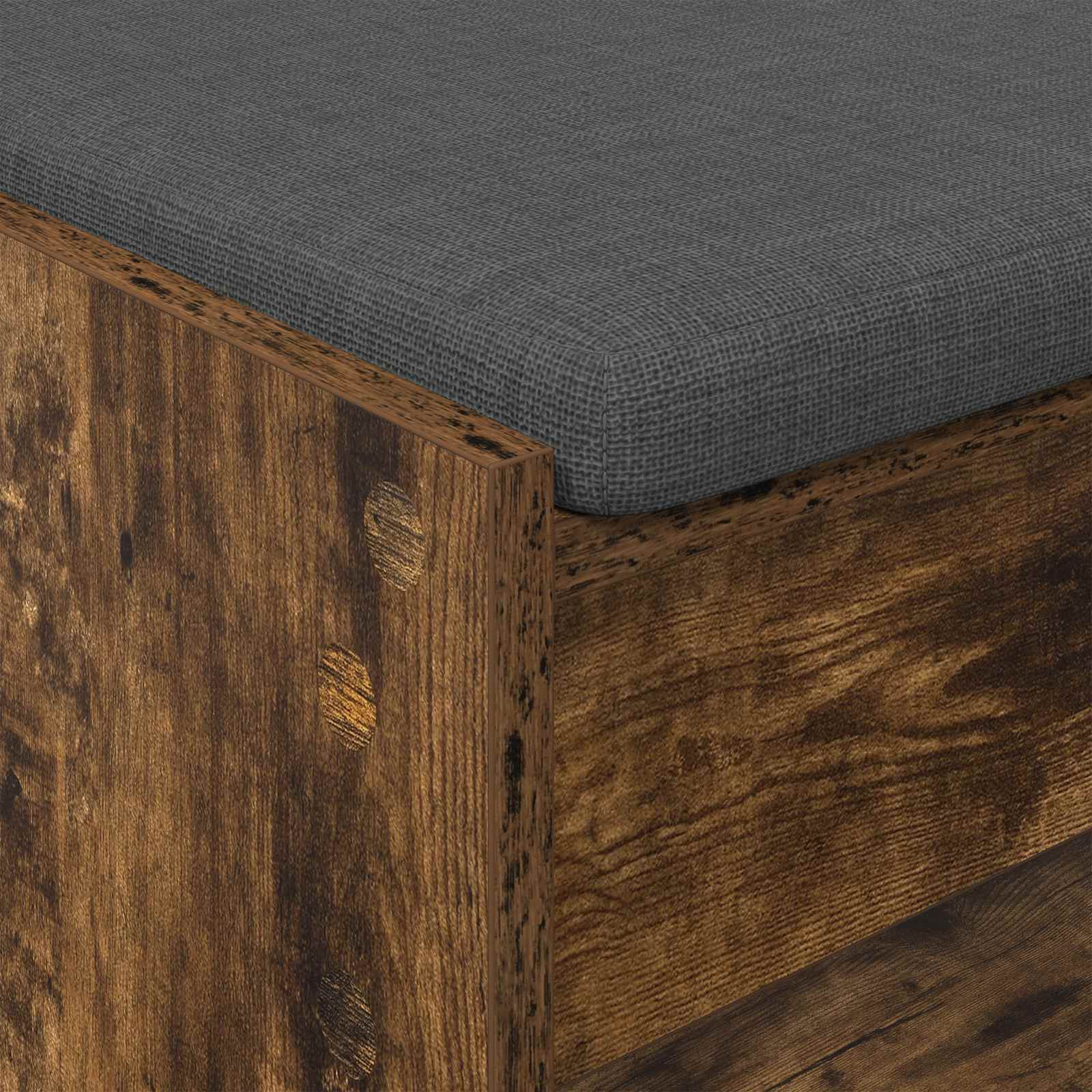 Klupa za hodnik s jastukom Dimljeni Hrast 103 x 38 x 45 cm