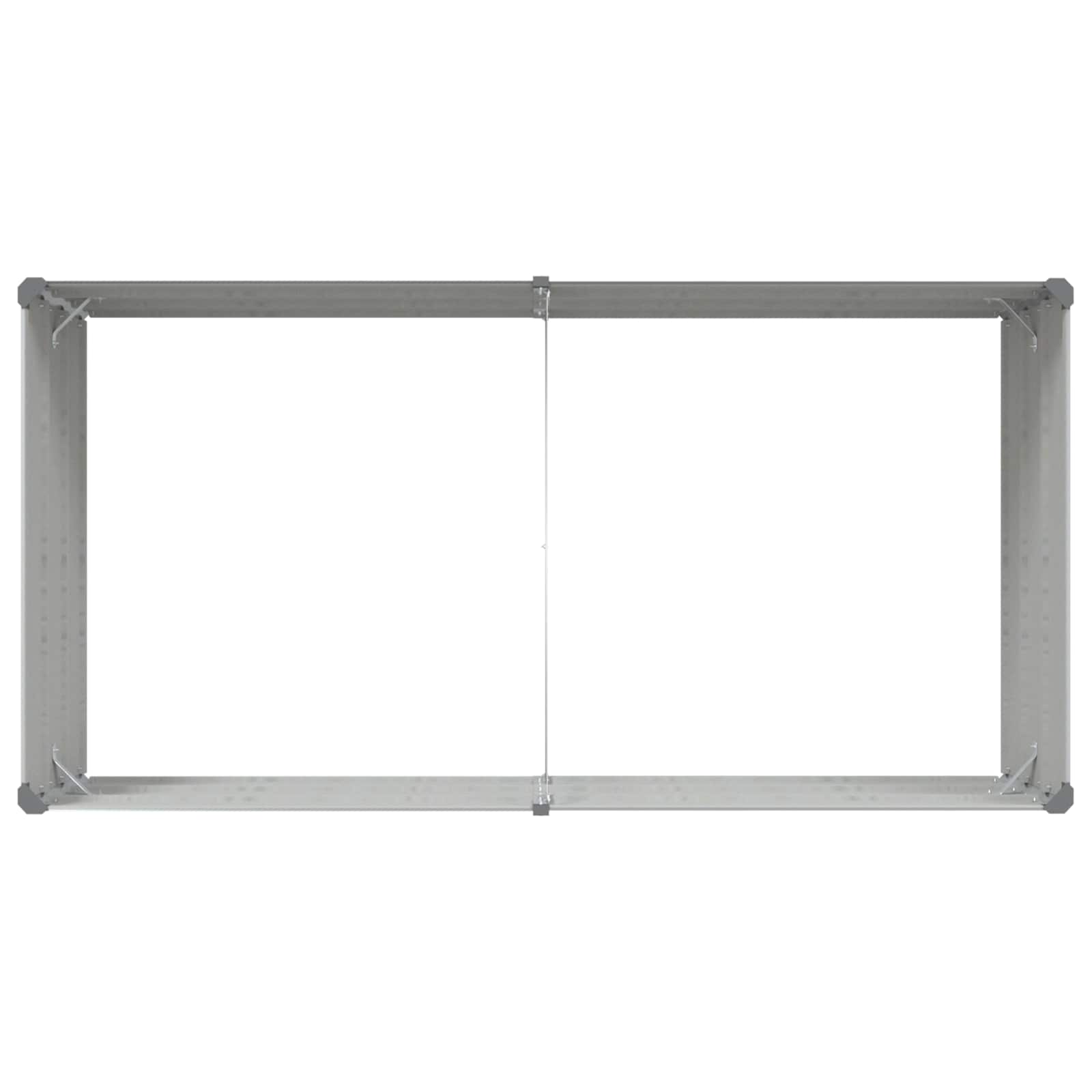 Sadilica Svijetlo siva 195 x 100 x 45 cm Cinkani čelik