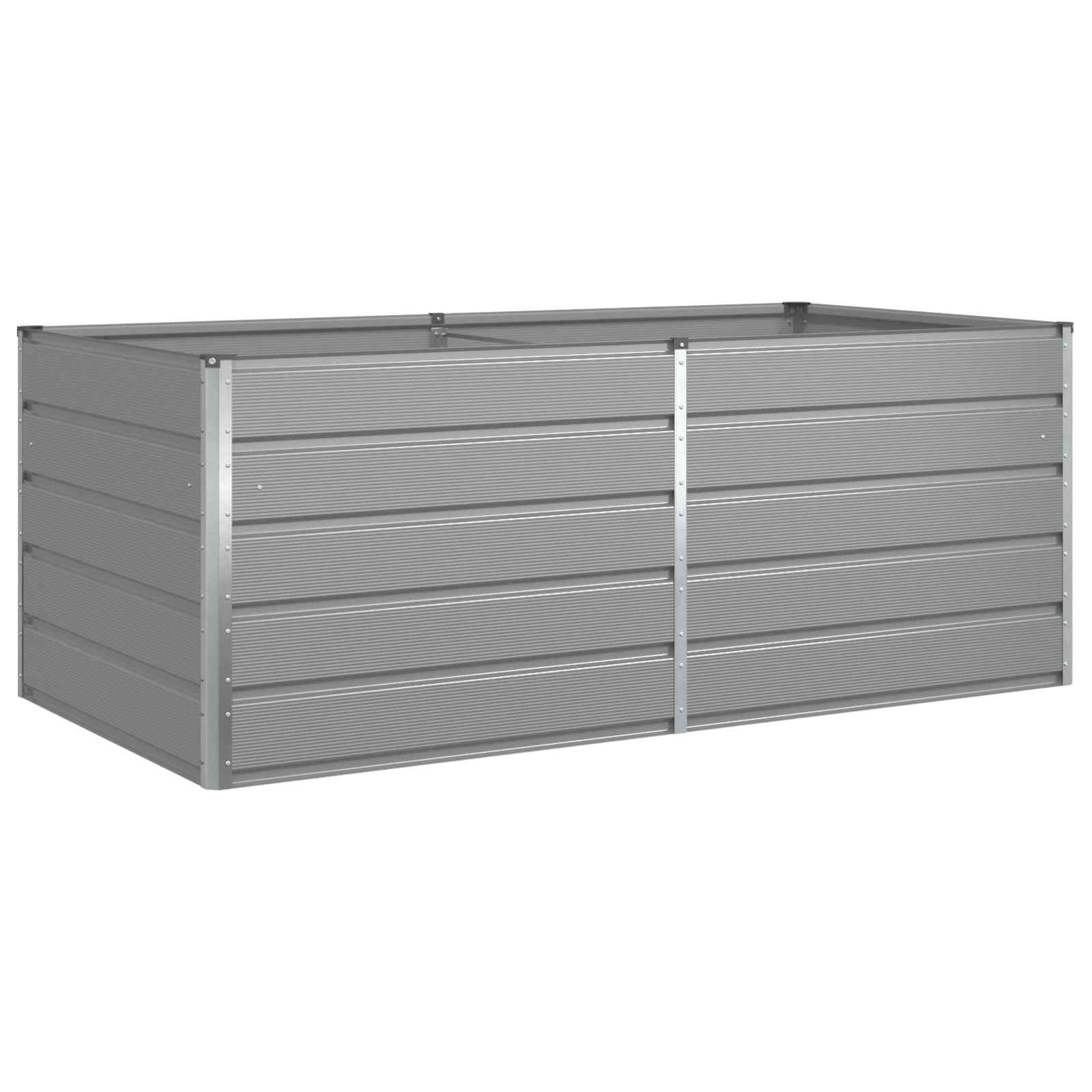 Sadilica Svijetlo siva 195 x 100 x 75 cm Cinkani čelik
