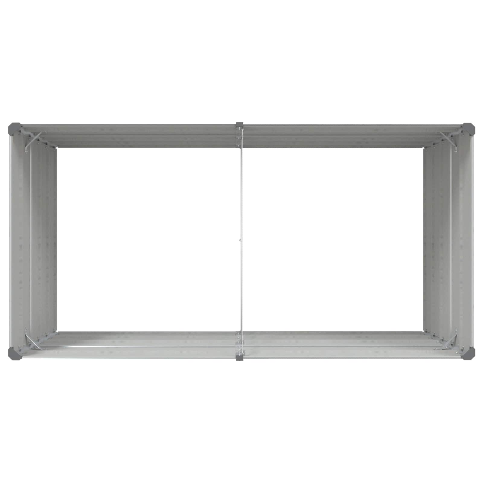 Sadilica Svijetlo siva 195 x 100 x 75 cm Cinkani čelik