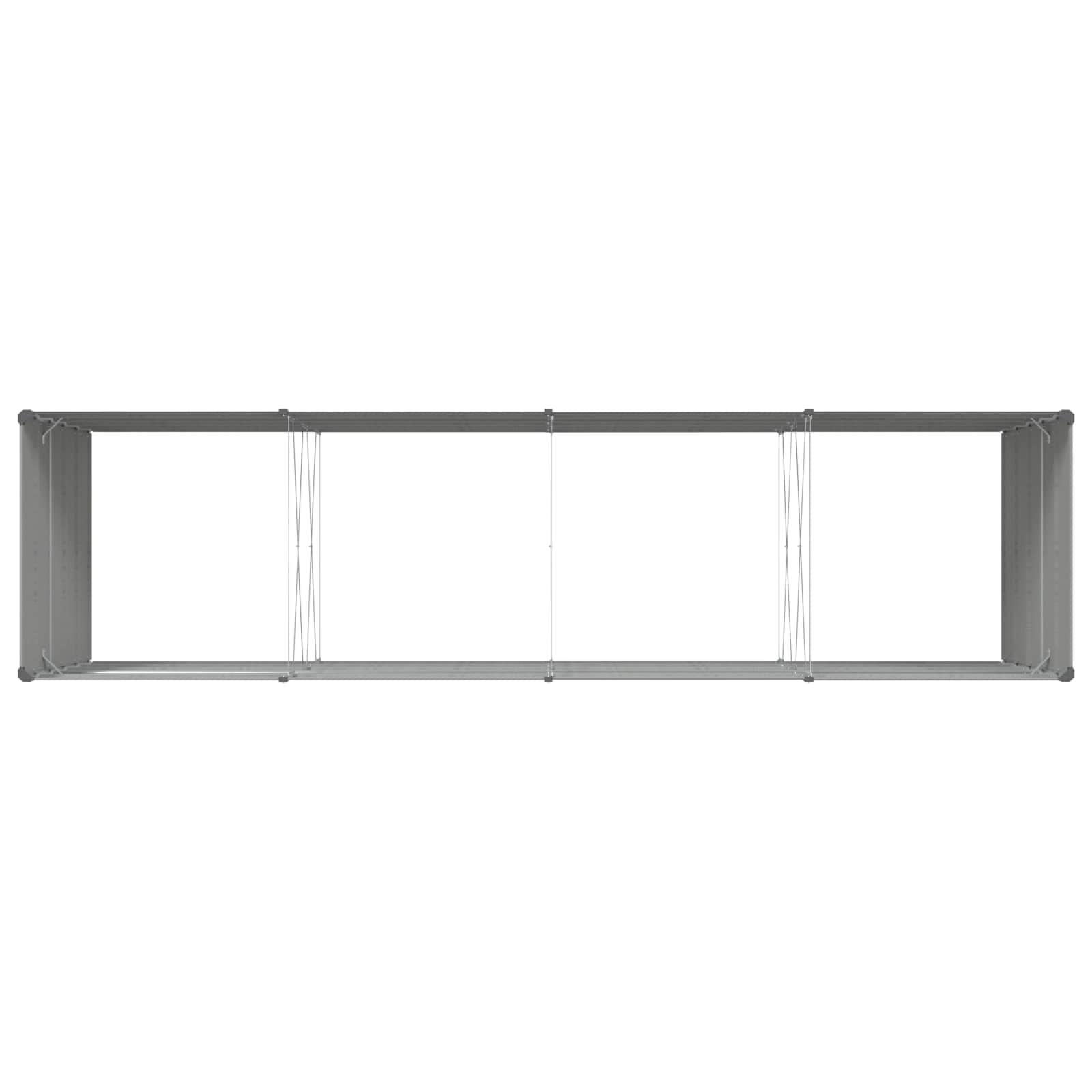 Sadilica Svijetlo siva 385 x 100 x 75 cm Cinkani čelik