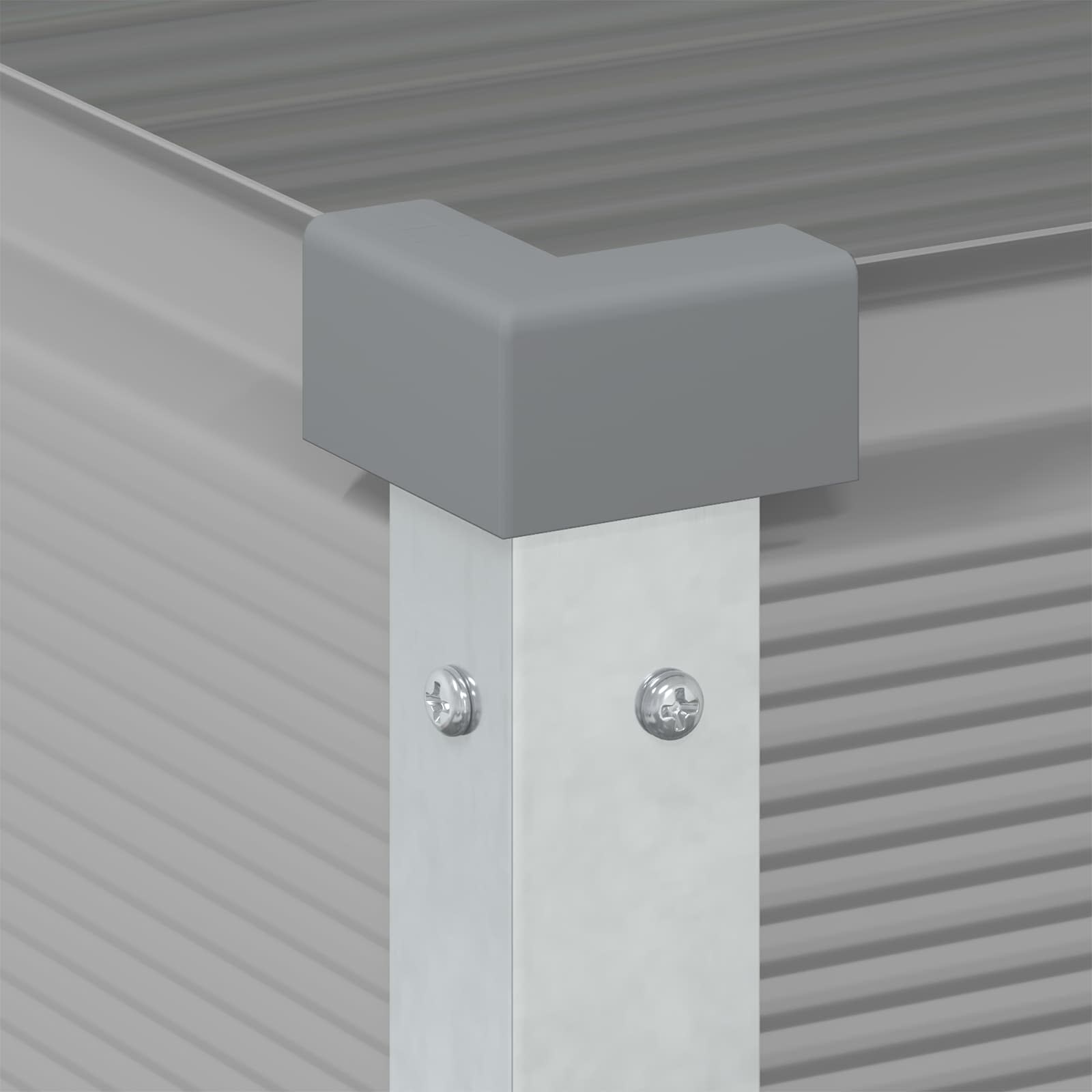 Sadilica Svijetlo siva 100 x 45 x 90 cm Cinkani čelik