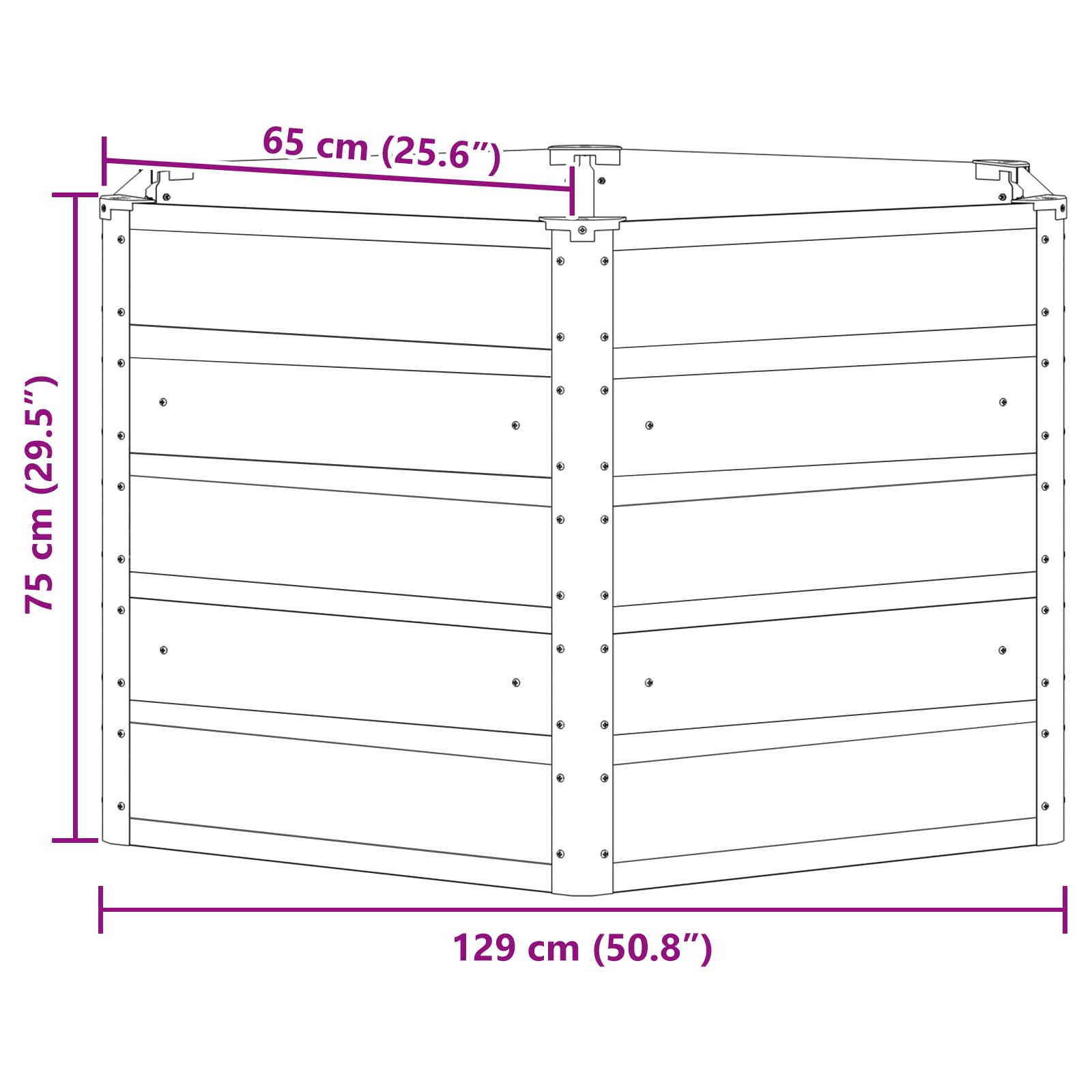 Sadilica pastelno zelena 129 x 129 x 75 cm Čelik