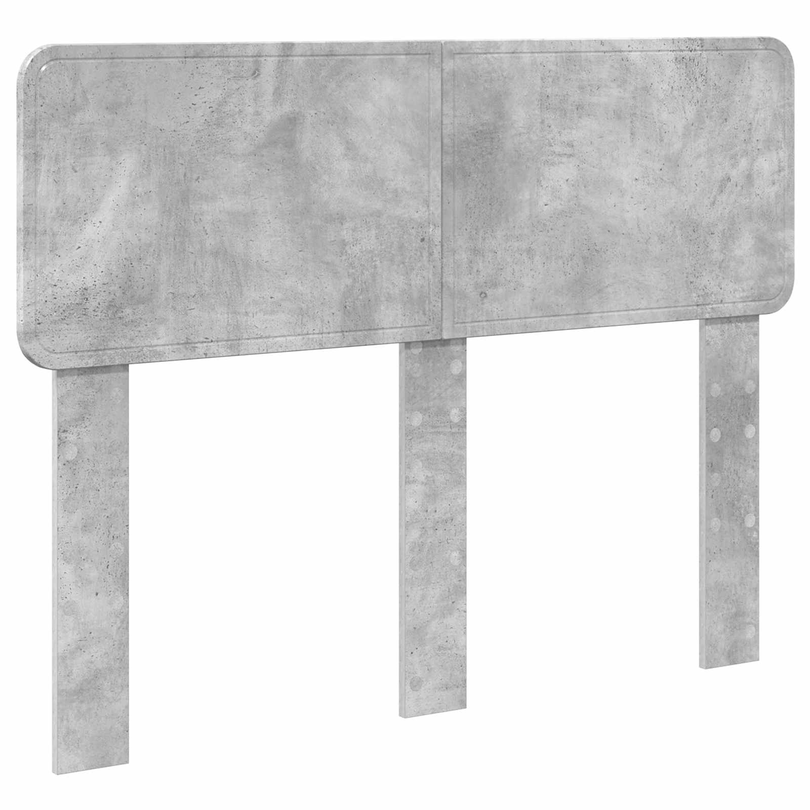 Krevetna konstrukcija s uzglavljem Betonska siva 135 x 190 cm