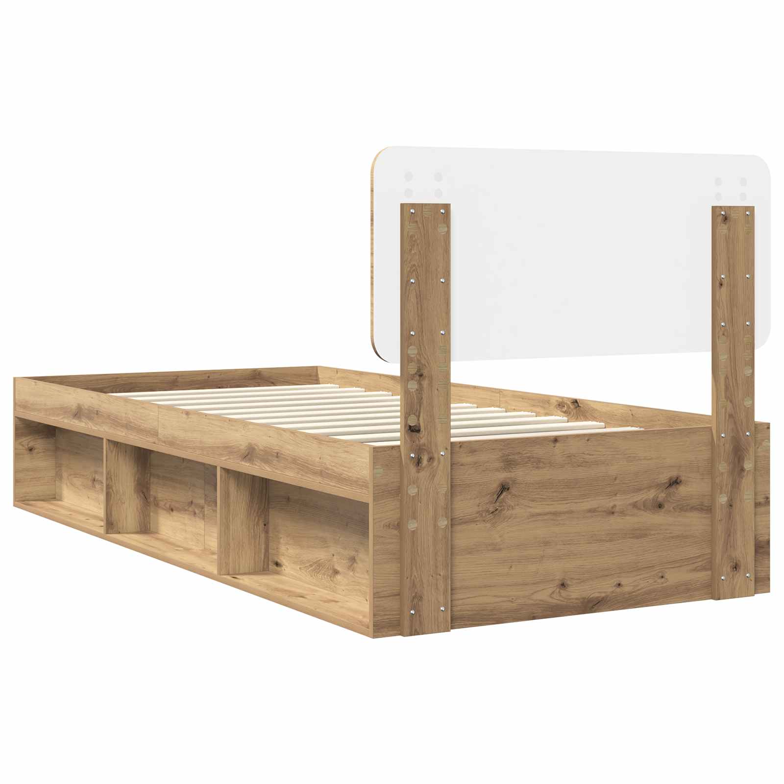 Krevetna konstrukcija Umjetnička hrastovina 90 x 200 cm