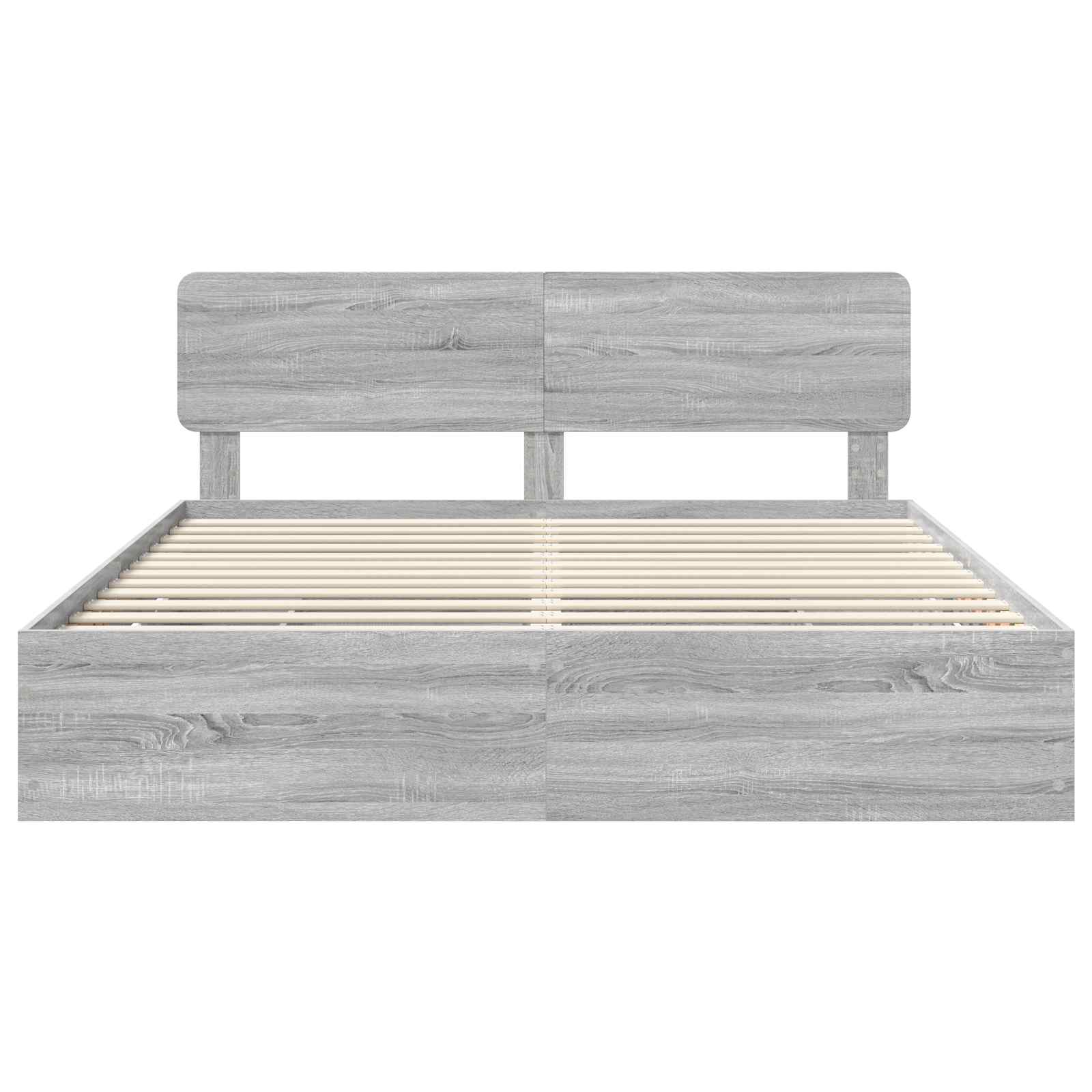 Krevetna konstrukcija s ladicama Sivi Sonoma 180 x 200 cm