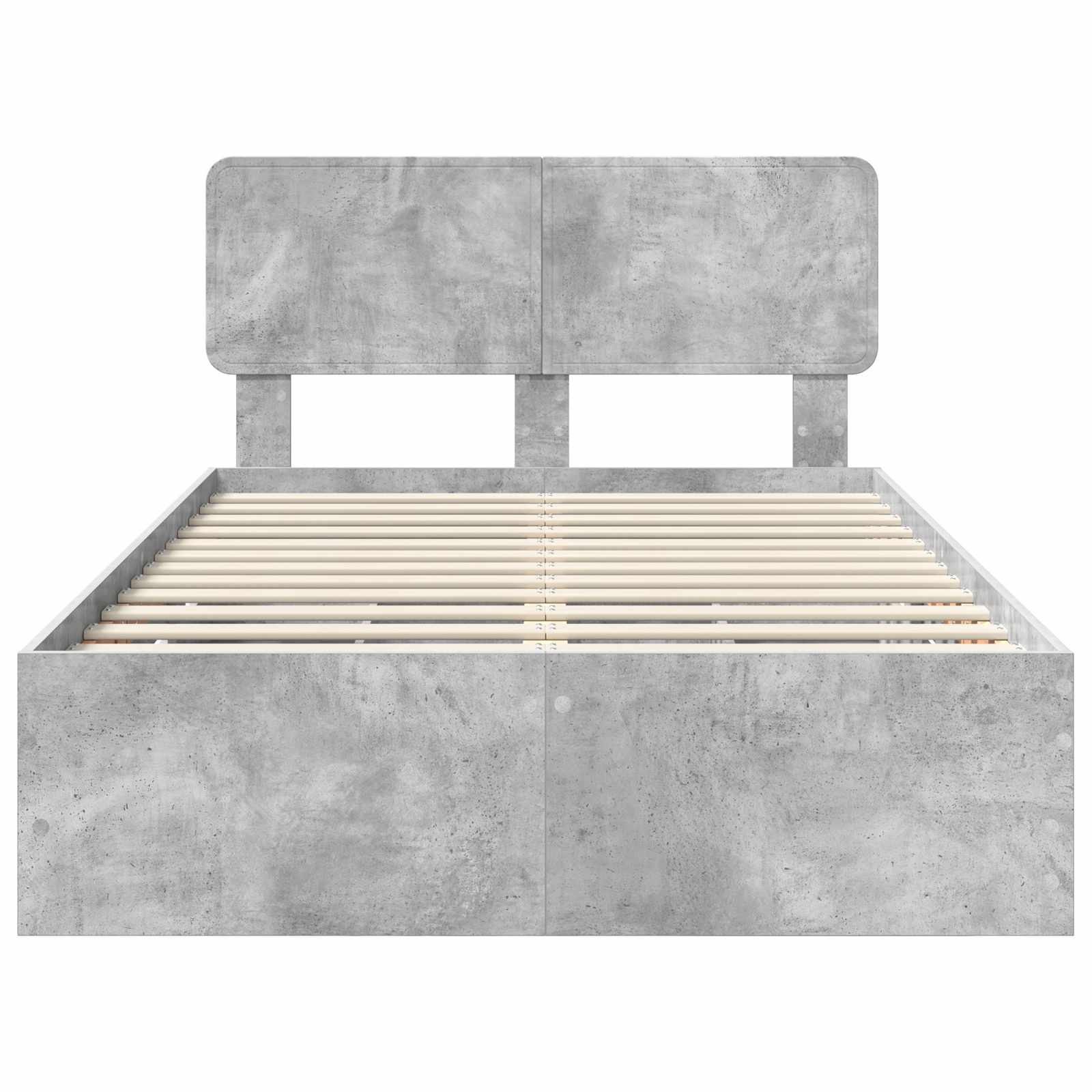 Krevetna konstrukcija s ladicama Betonsko Siva 135 x 190 cm