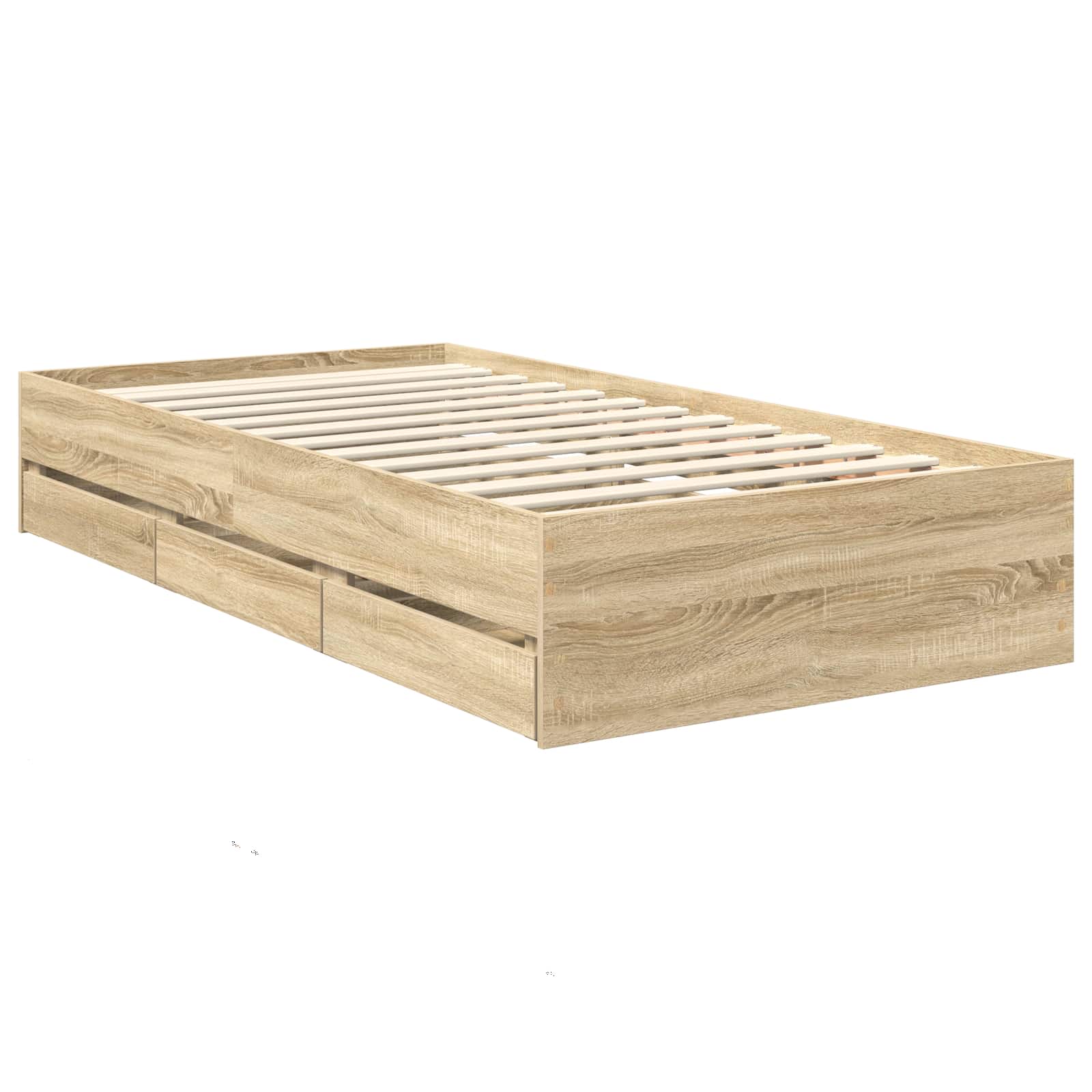 Krevetna konstrukcija s ladicama Sonoma hrast 90 x 200 cm