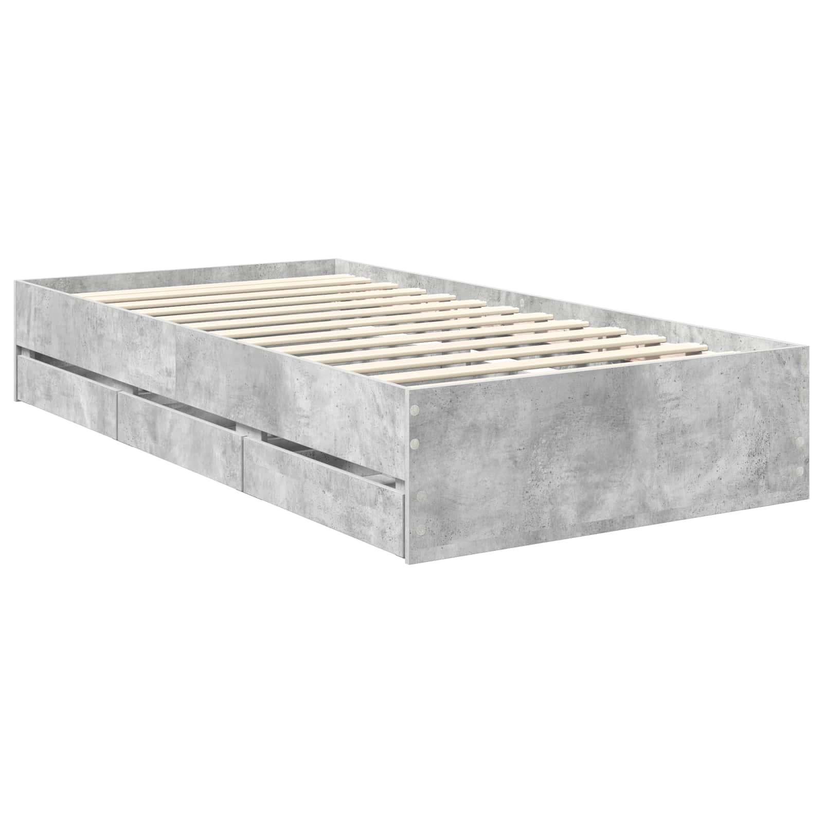 Krevetna konstrukcija s ladicama Betonsko Siva 90 x 200 cm