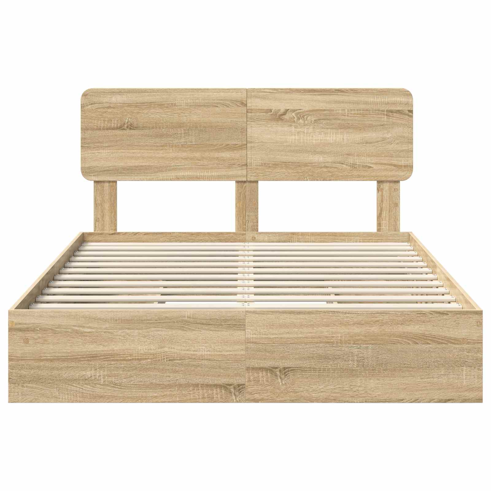 Krevet s od storage Sonoma hrast 160 x 200 cm Konstruirano drvo