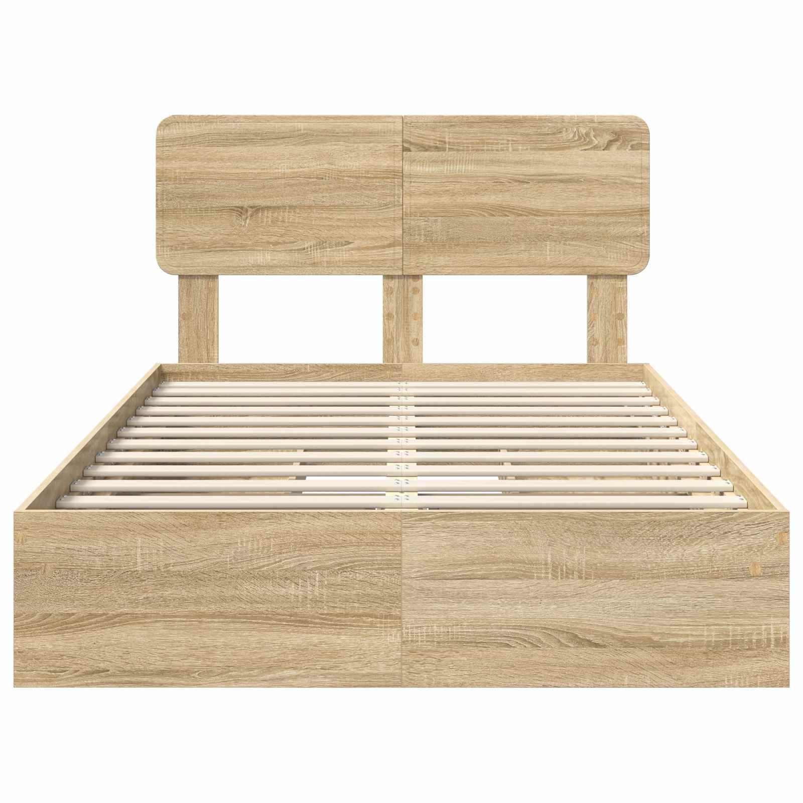 Krevet s od storage Sonoma hrast 135 x 190 cm Konstruirano drvo