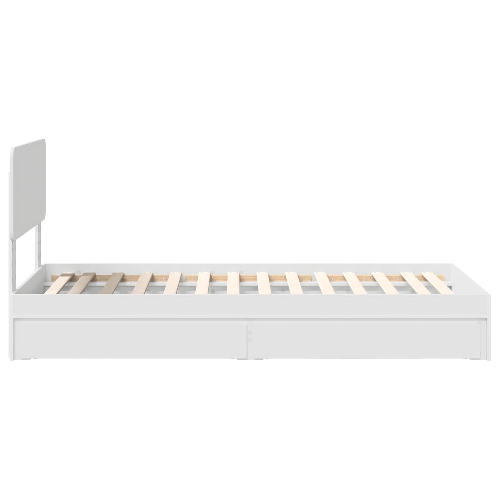 Krevet s od storage Bijelo 90 x 200 cm Konstruirano drvo