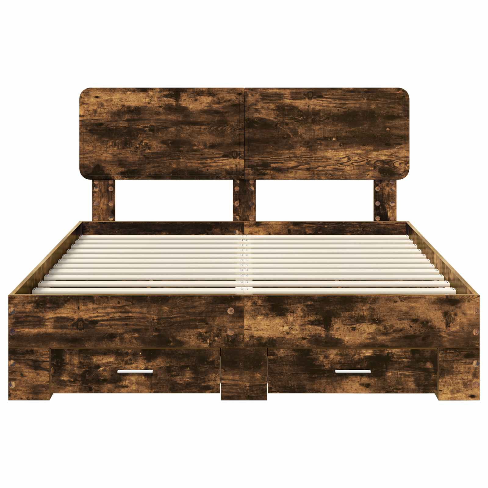Krevetna konstrukcija s uzglavljem Dimljeni hrast 140 x 190 cm