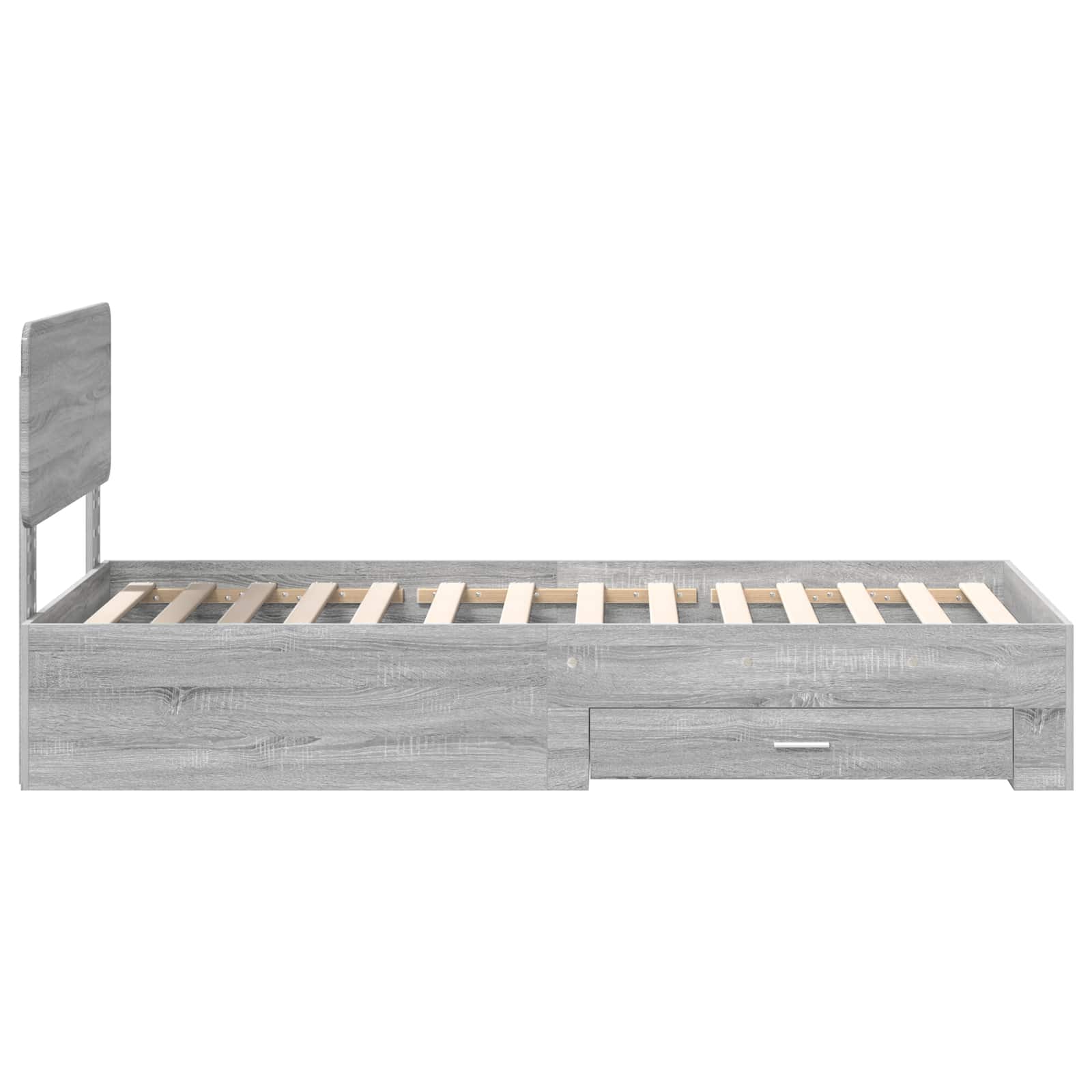 Krevetna konstrukcija Siva Sonoma 90 x 190 cm Konstruirano drvo