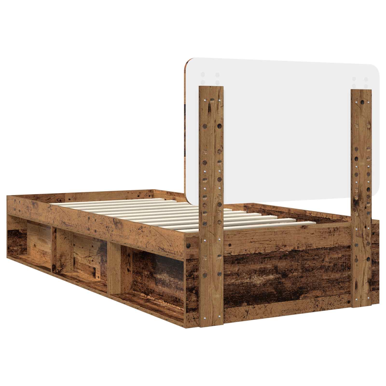 Krevetna konstrukcija s uzglavljem Staro drvo 100 x 200 cm