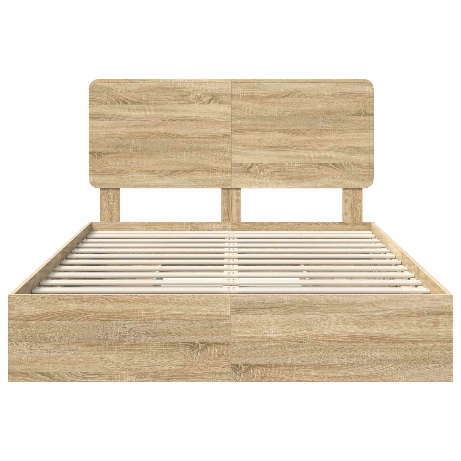 Krevet s od storage Sonoma hrast 160 x 200 cm Konstruirano drvo