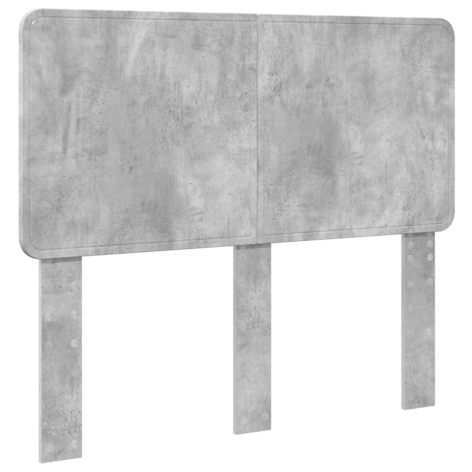 Krevet s od storage s uzglavljem Betonski sivi 135 x 190 cm