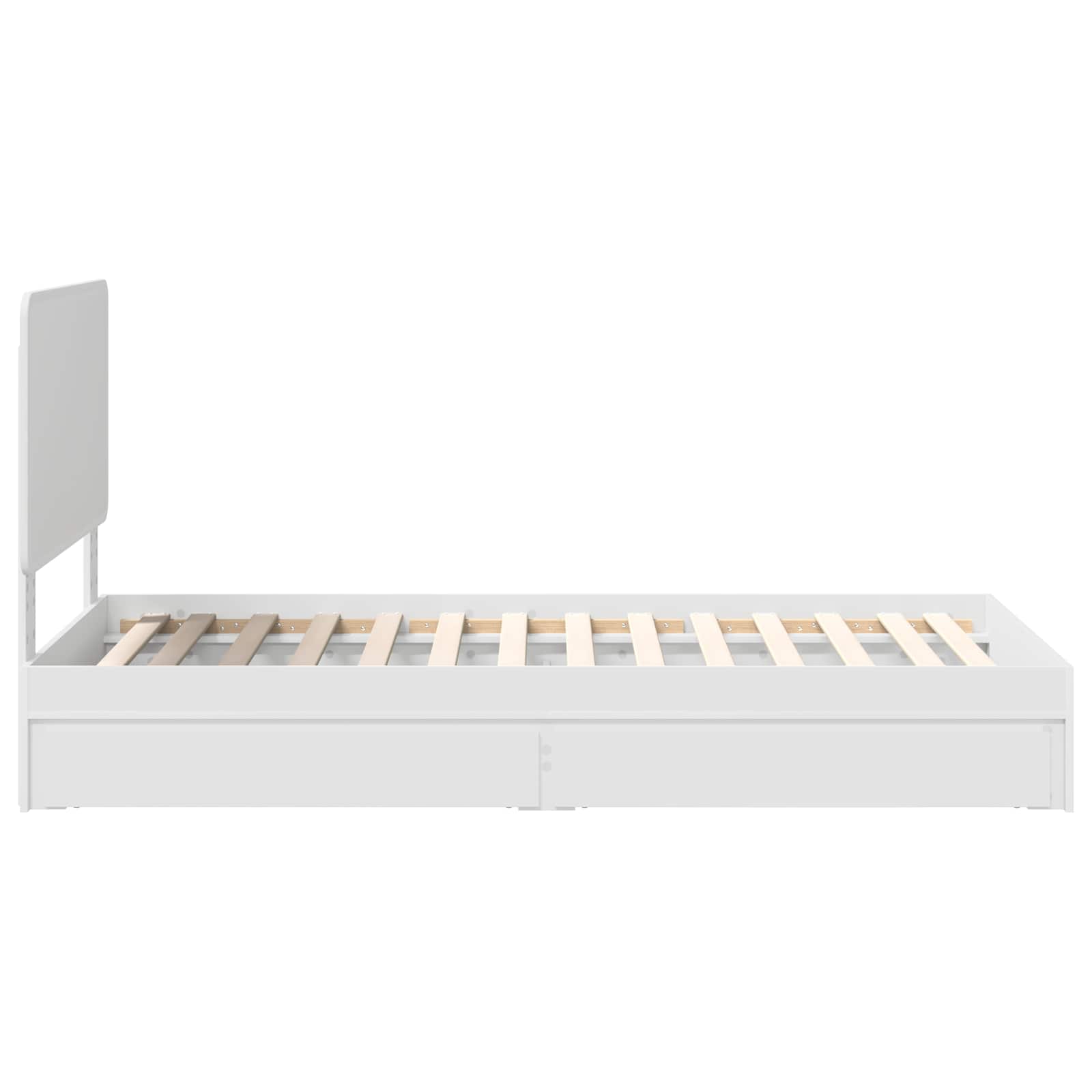 Krevet s od storage Bijelo 90 x 200 cm Konstruirano drvo