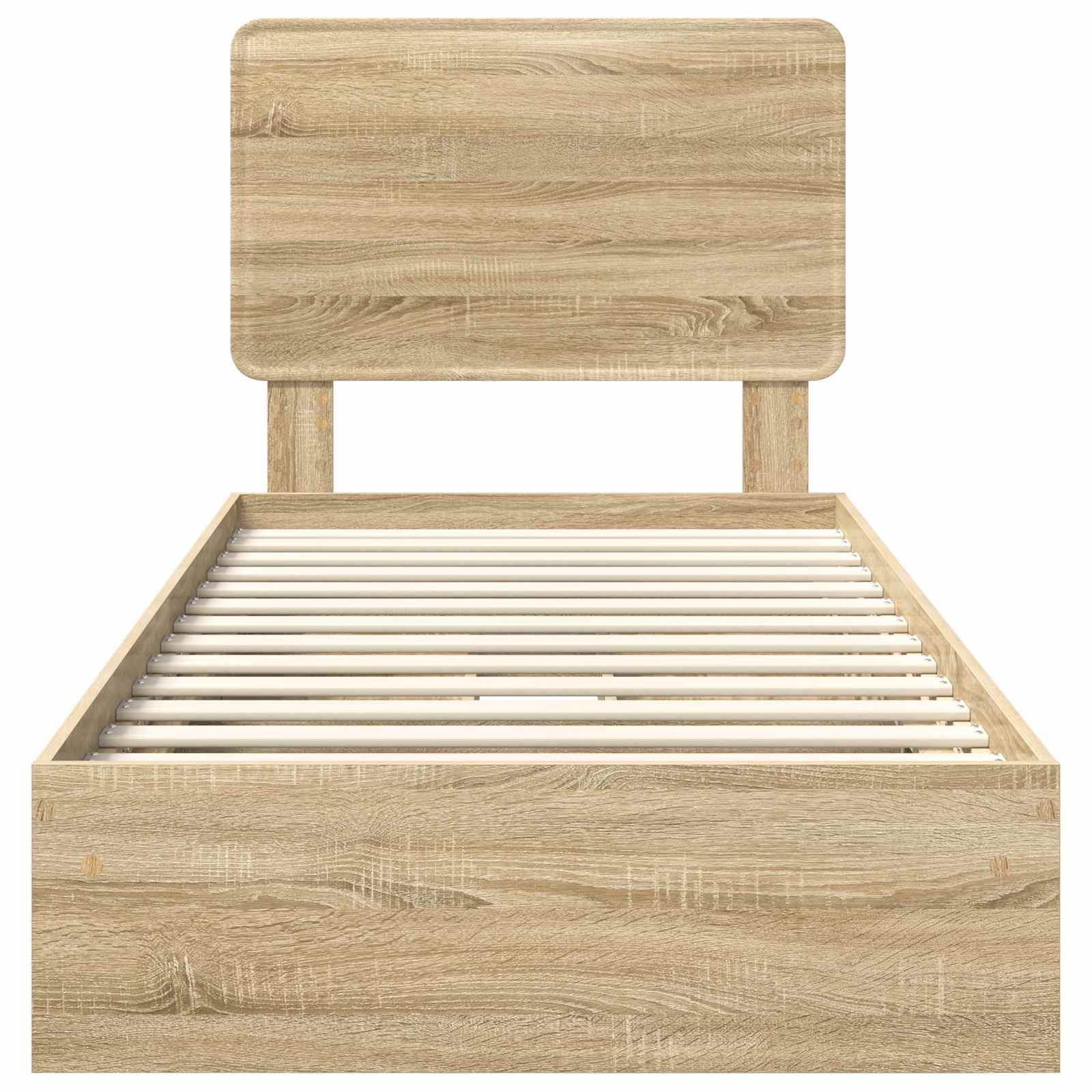 Krevet s od storage Sonoma hrast 90 x 190 cm Konstruirano drvo