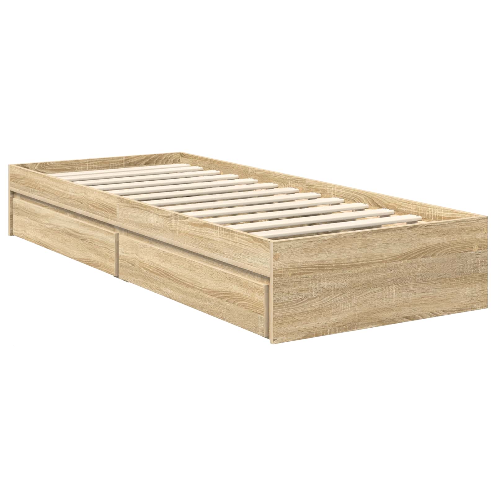 Krevet s od storage Sonoma hrast 75 x 190 cm Konstruirano drvo