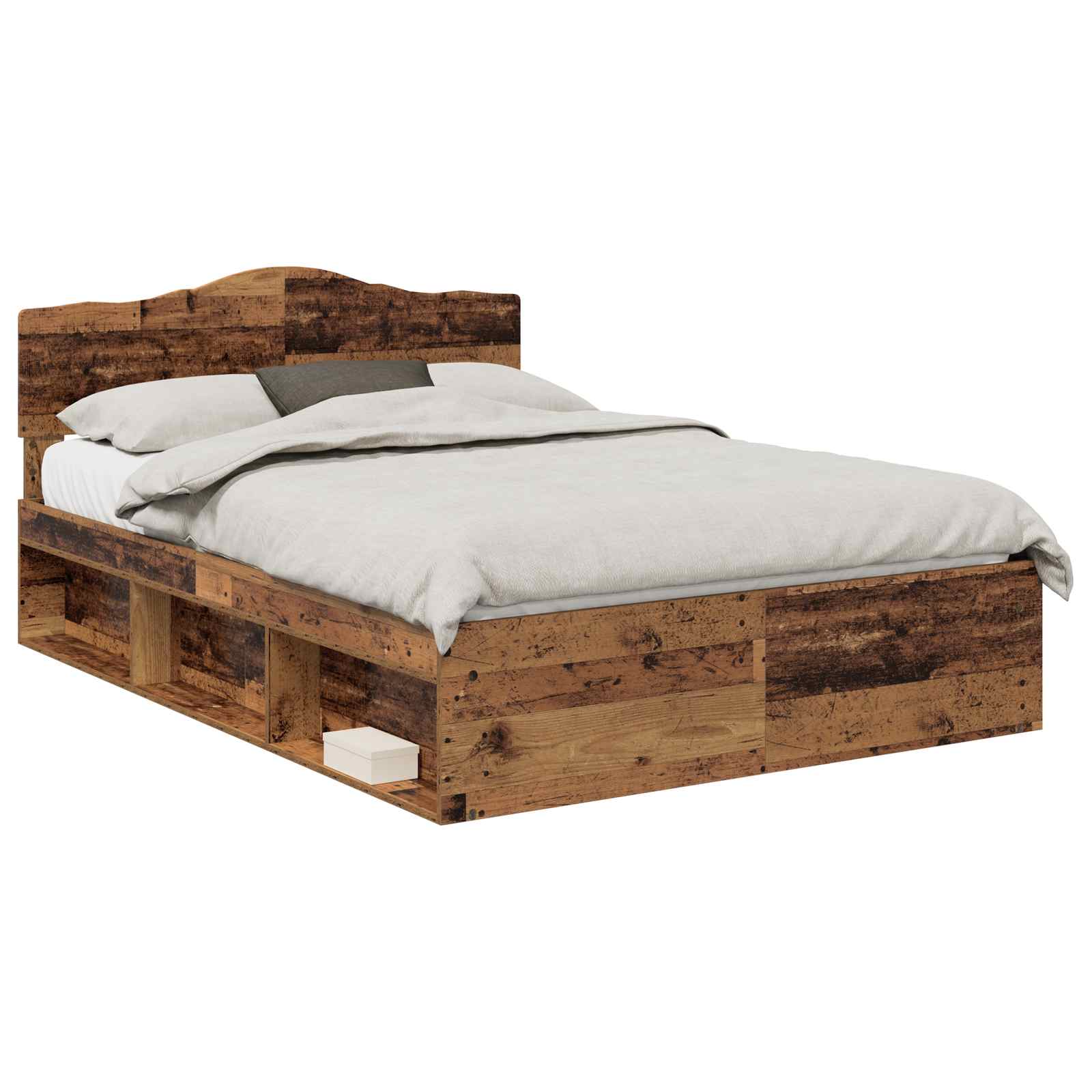 Krevetna konstrukcija s uzglavljem Staro drvo 150 x 200 cm