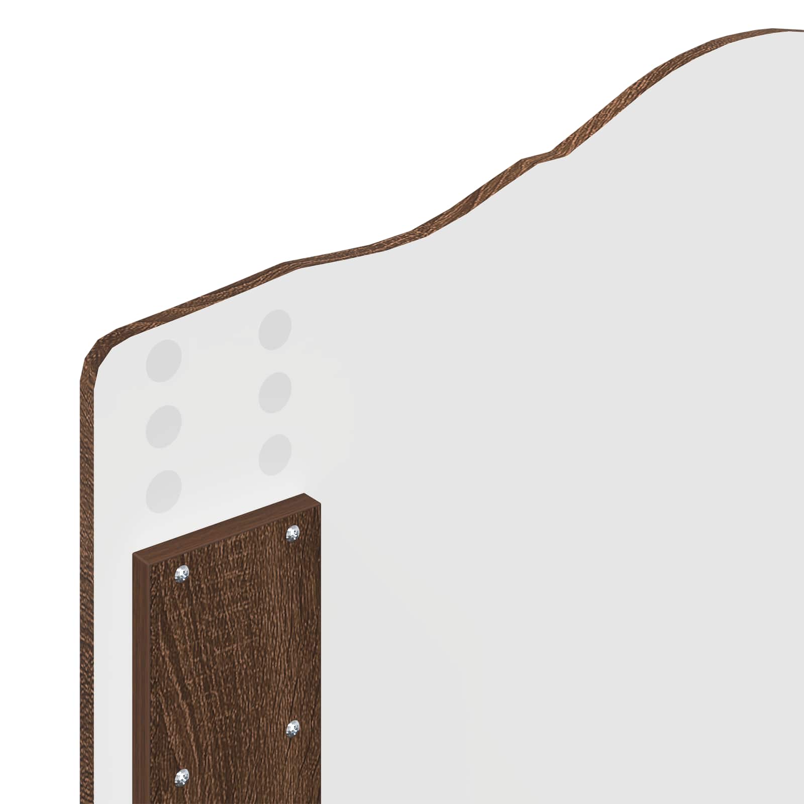 Krevetna konstrukcija s uzglavljem Smeđi hrast 90 x 200 cm