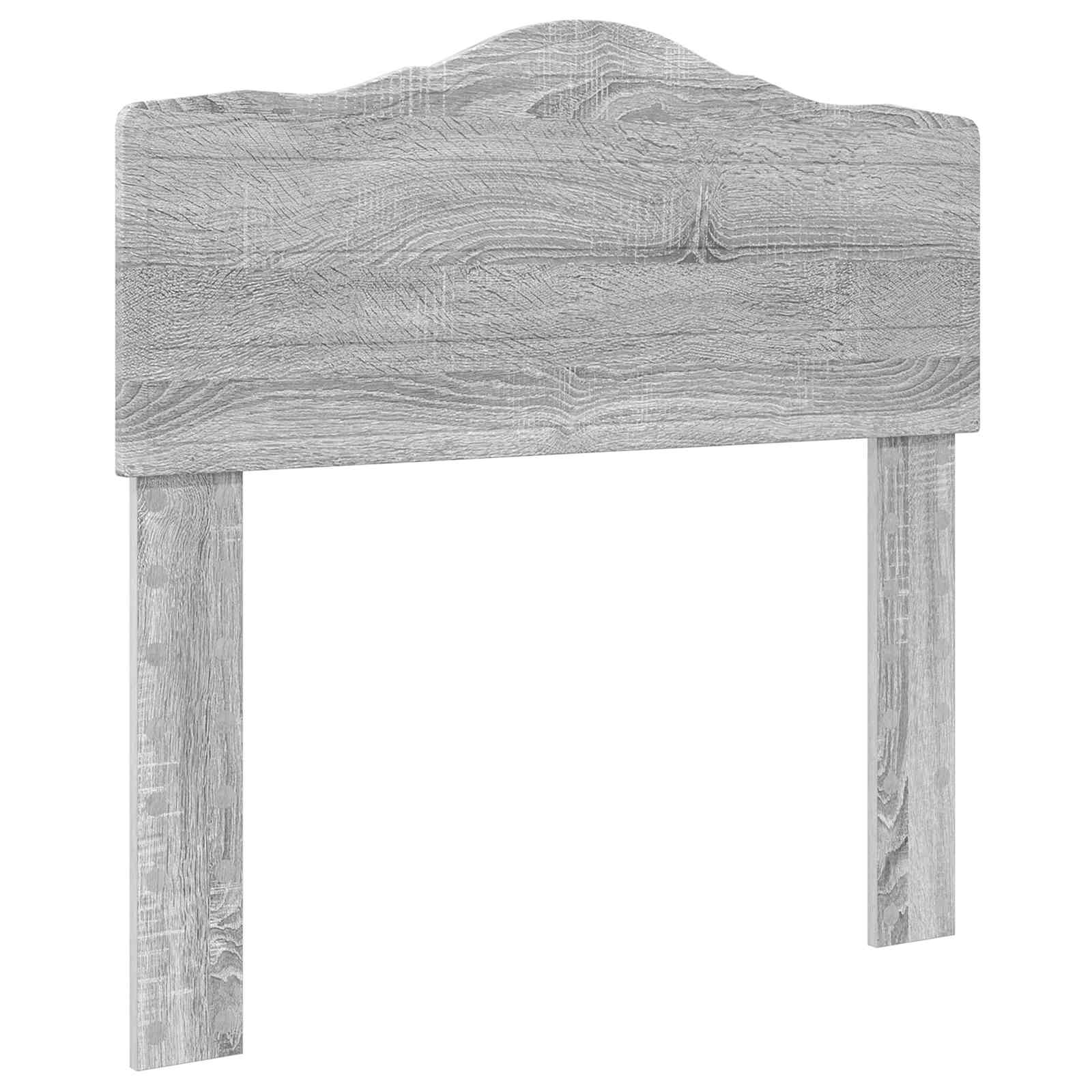 Krevetna konstrukcija s uzglavljem Siva Sonoma 75 x 190 cm