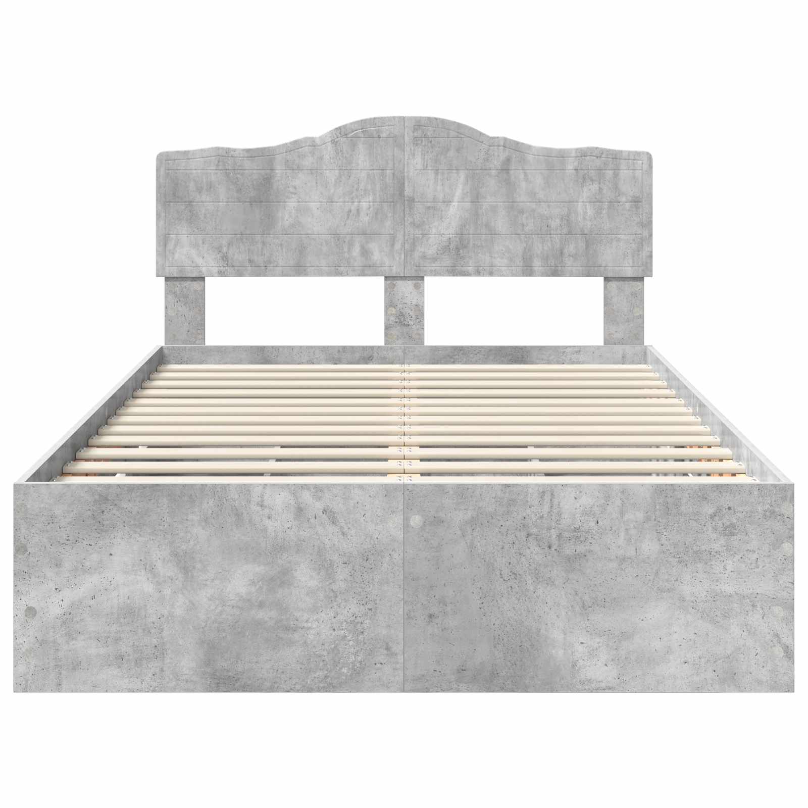Krevetna konstrukcija s ladicama Betonski sivi 135 x 190 cm