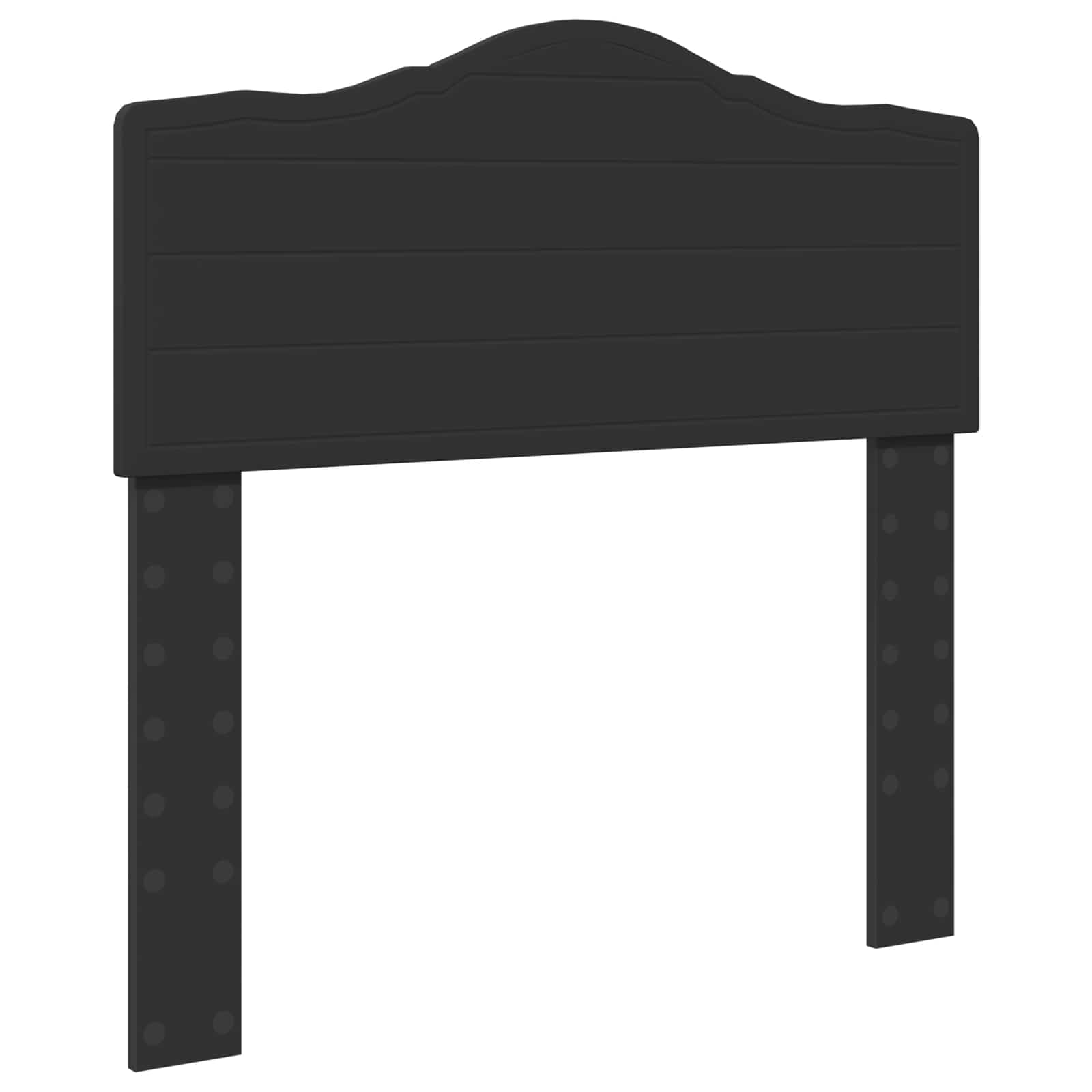 Krevetna konstrukcija Crna 100 x 200 cm Inženjersko Drvo