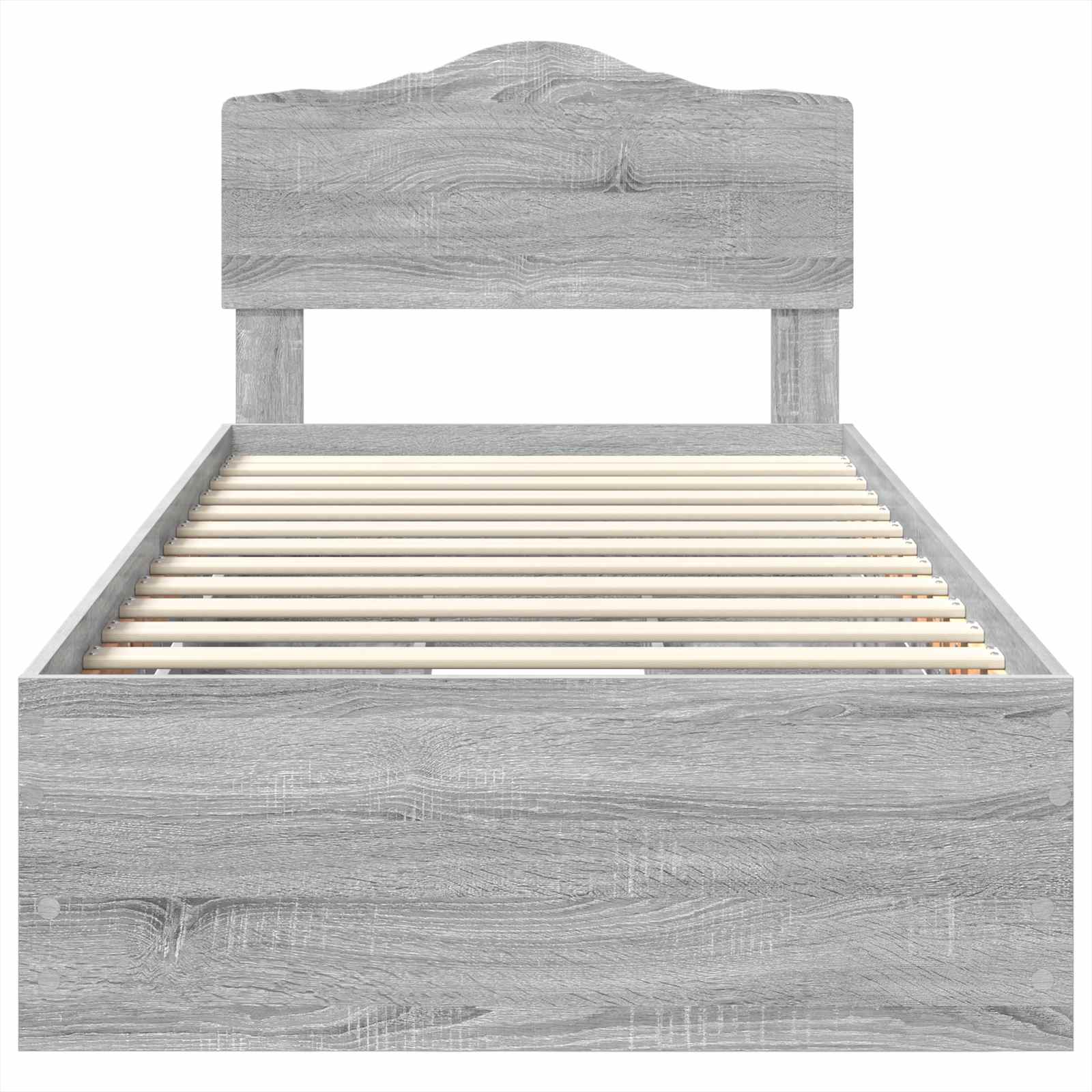 Krevetna konstrukcija Siva Sonoma 90 x 200 cm Inženjersko Drvo