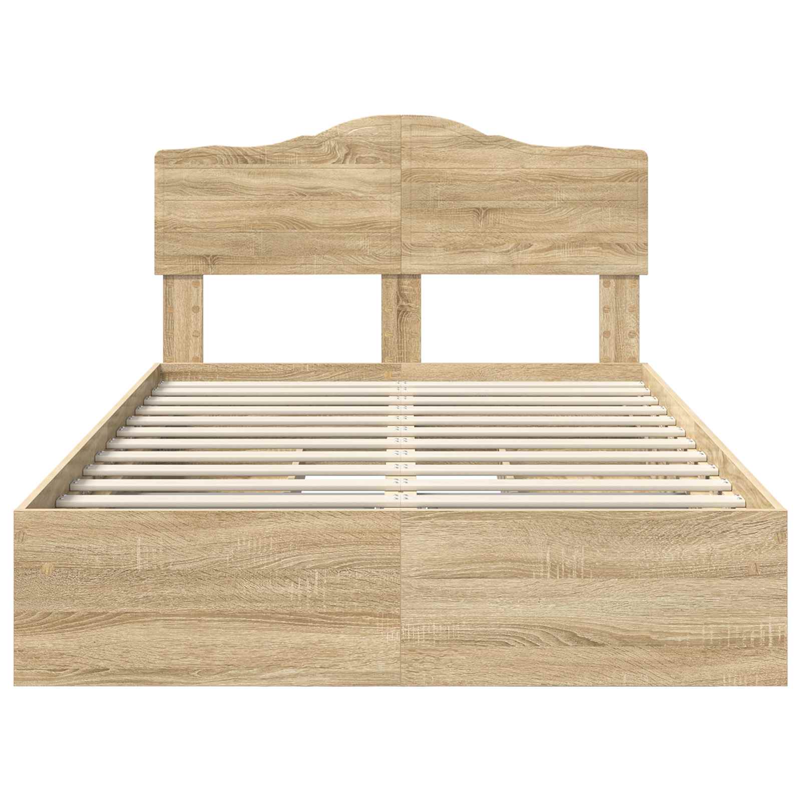 Krevet s od storage Sonoma hrast 120 x 200 cm Konstruirano drvo