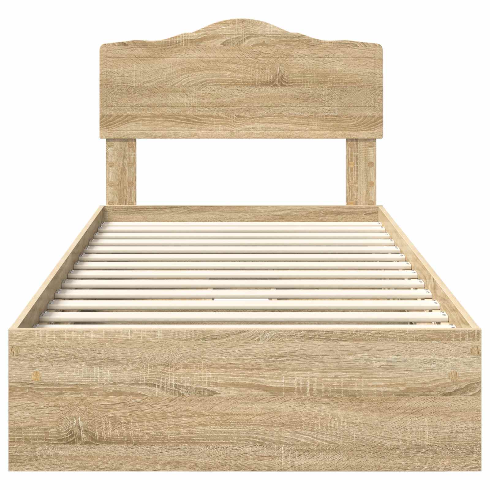 Krevet s od storage Sonoma hrast 90 x 190 cm Konstruirano drvo