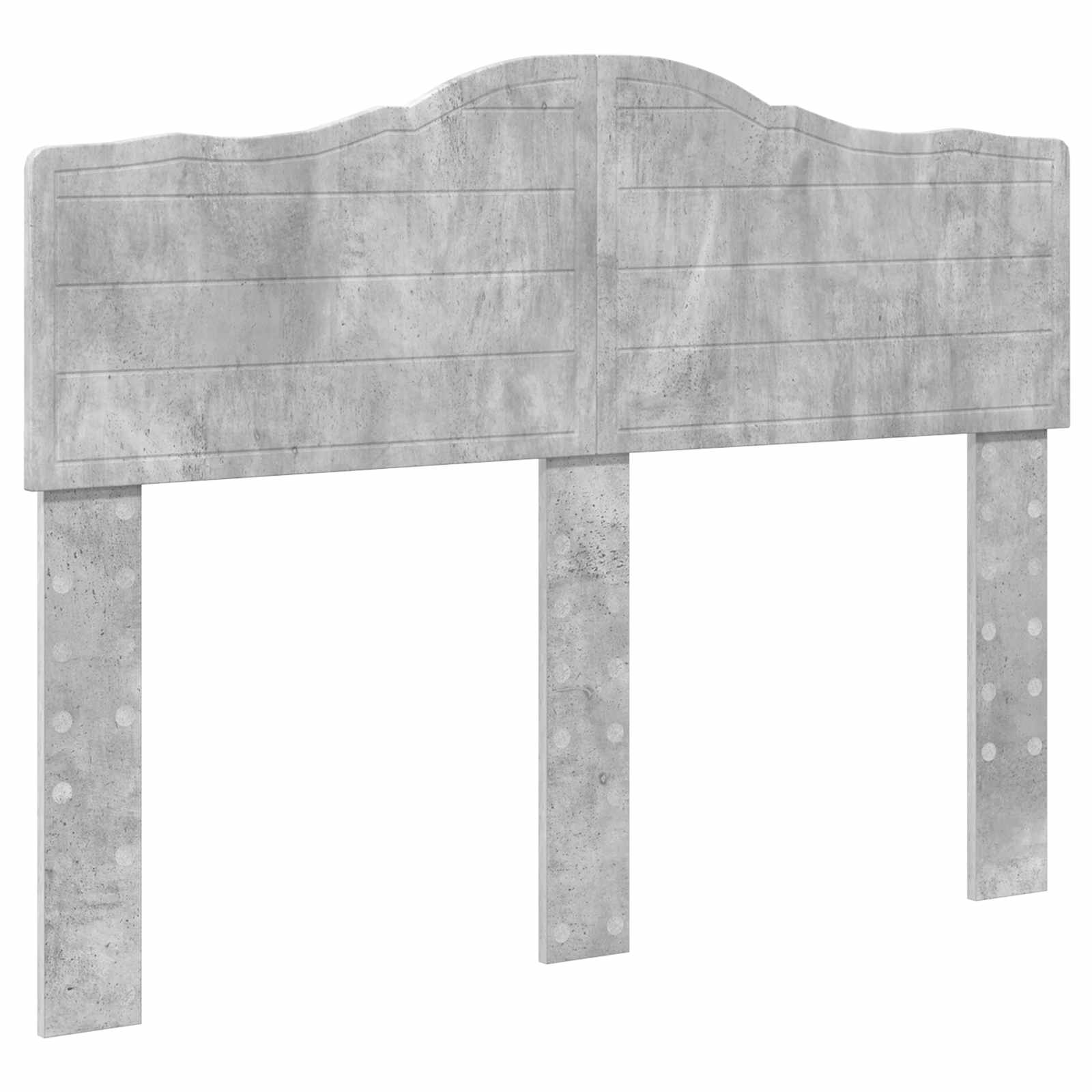 Krevetna konstrukcija s uzglavljem Betonski sivi 135 x 190 cm