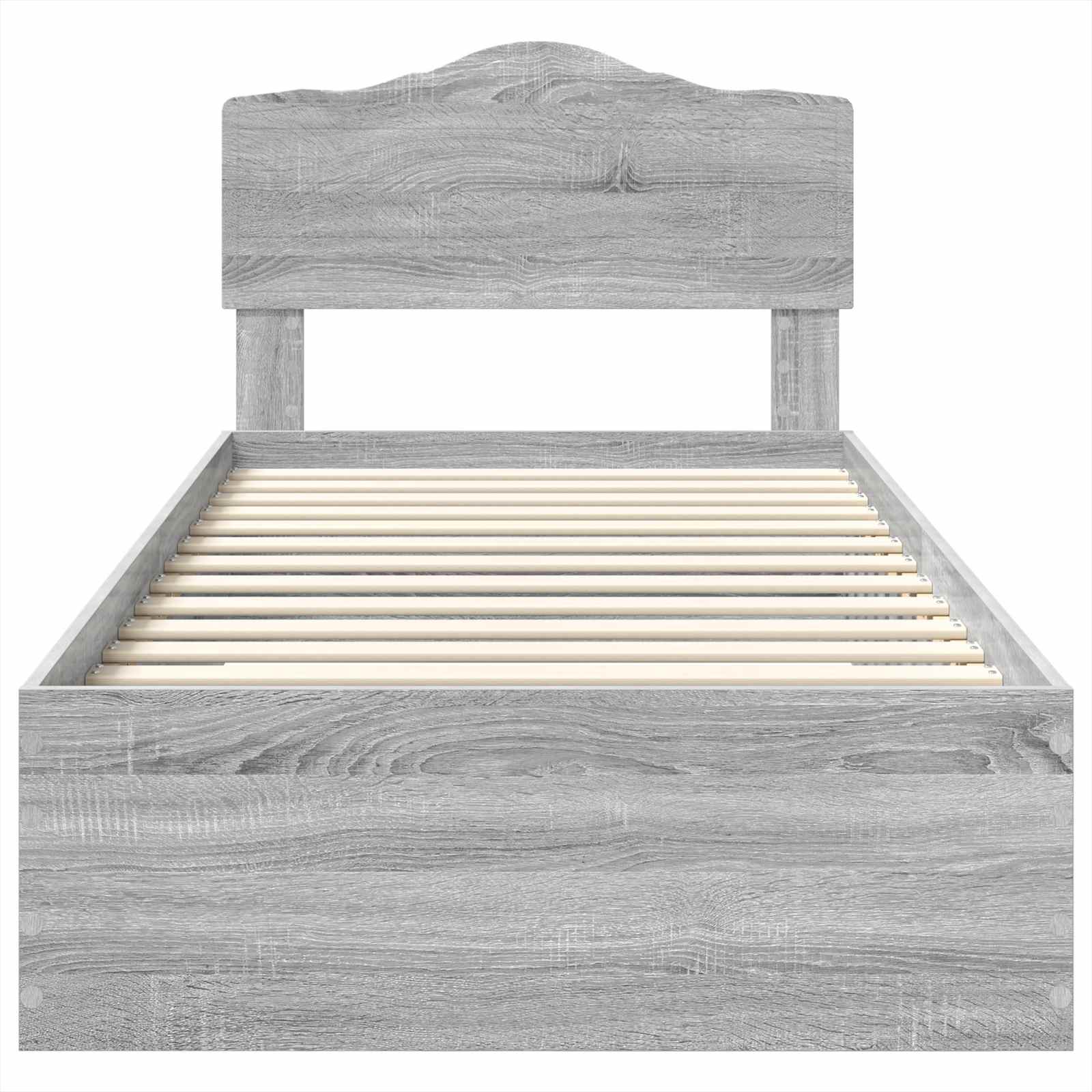 Krevetna konstrukcija Siva Sonoma 90 x 200 cm Konstruirano drvo