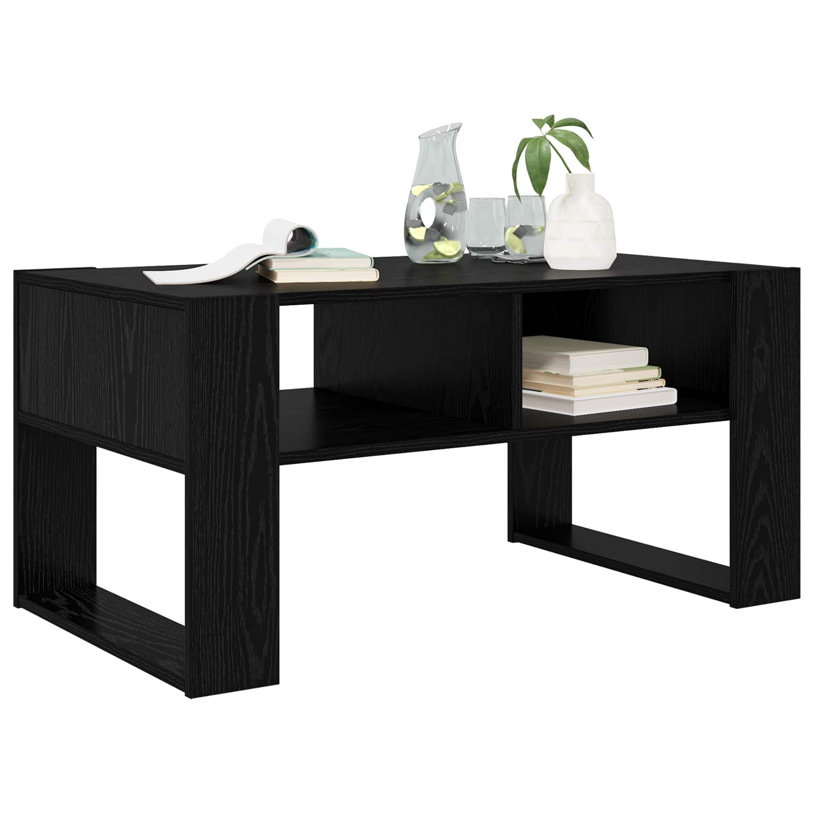 Kava Stol Crni hrast 92 x 53 x 45 cm Konstruirano drvo