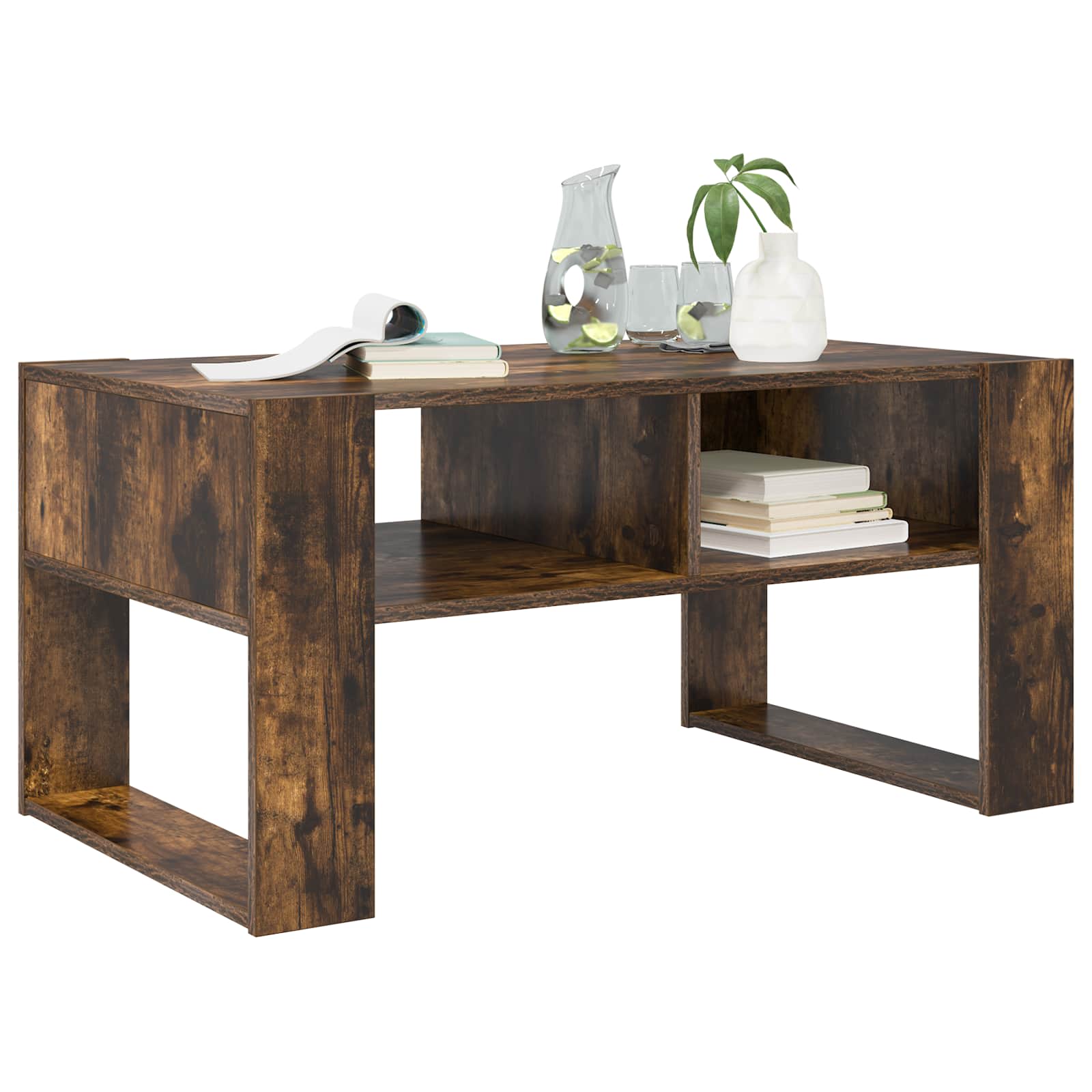 Kava Stol Dimljeni hrast 92 x 53 x 45 cm Konstruirano drvo