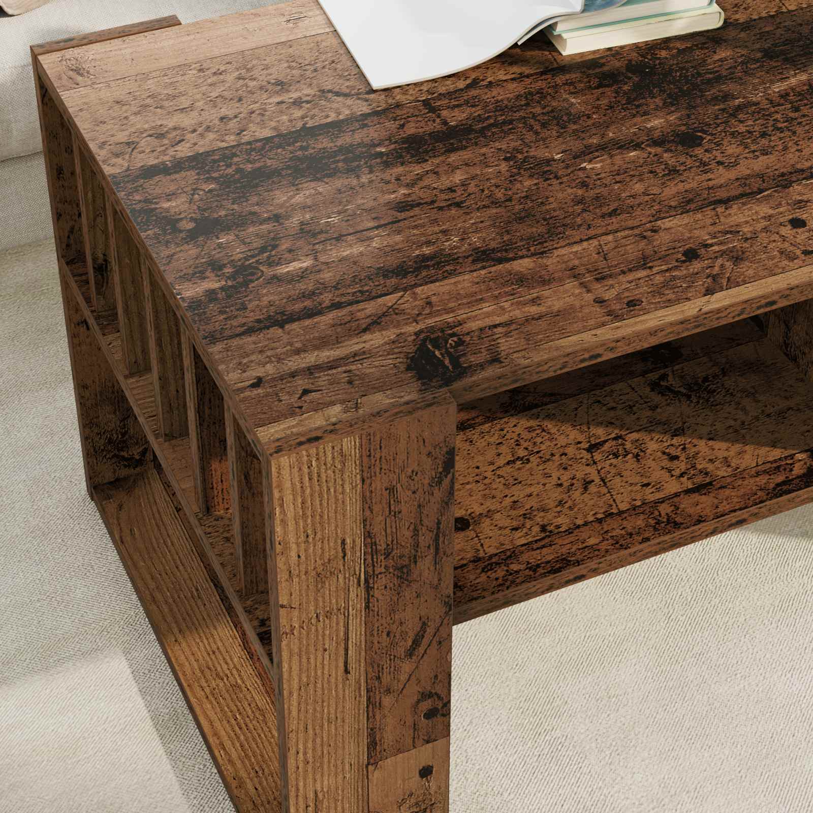 Kava Stol Staro drvo 92 x 49,5 x 45 cm Konstruirano drvo