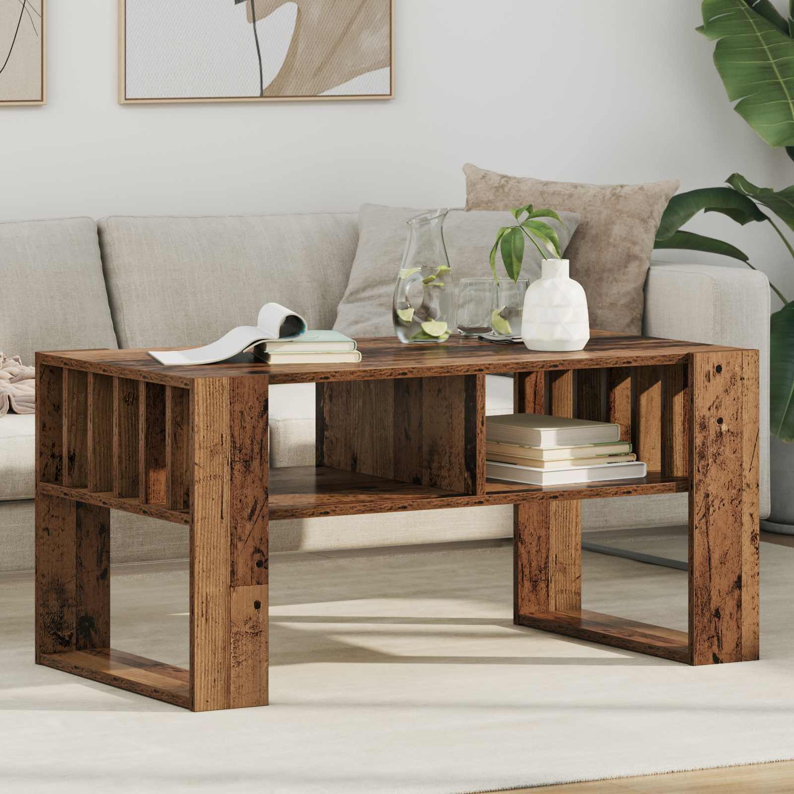 Kava Stol Staro drvo 92 x 49,5 x 45 cm Konstruirano drvo