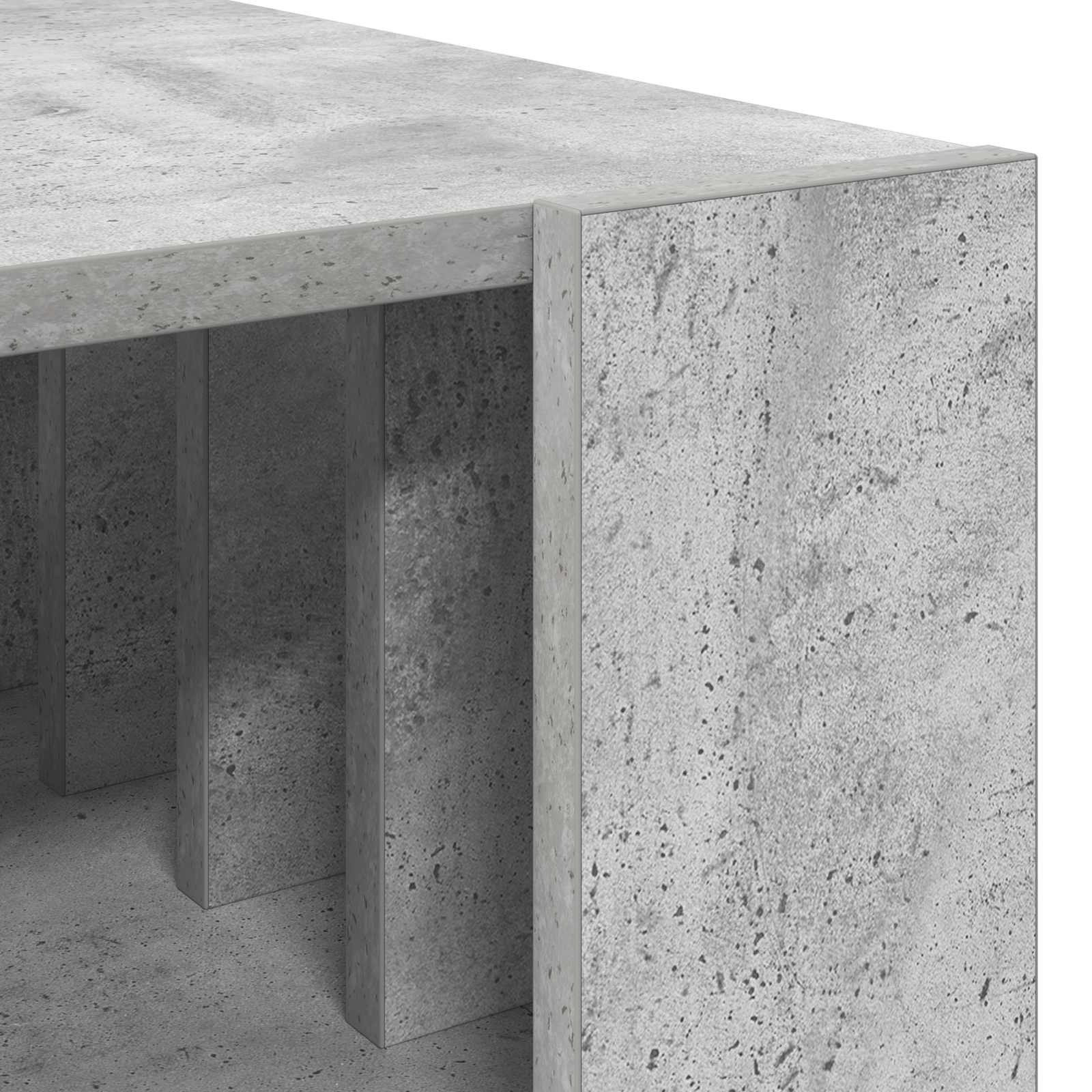 Kava Stol Betonski sivi 66 x 49,5 x 45 cm Konstruirano drvo