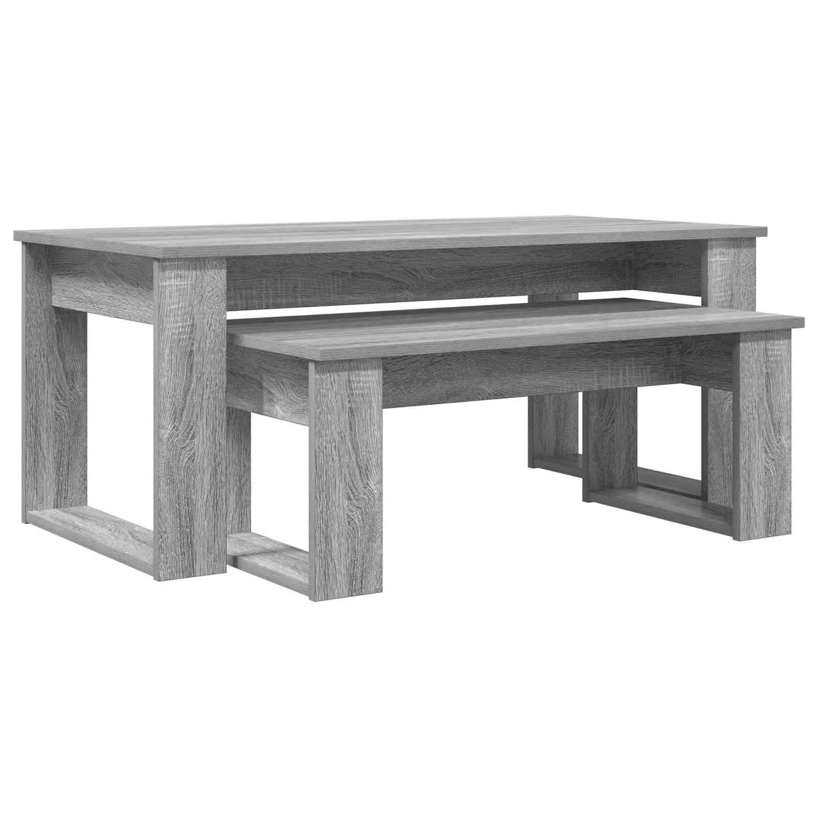 Set stolića za kavu 2 pcs Siva Sonoma Konstruirano drvo