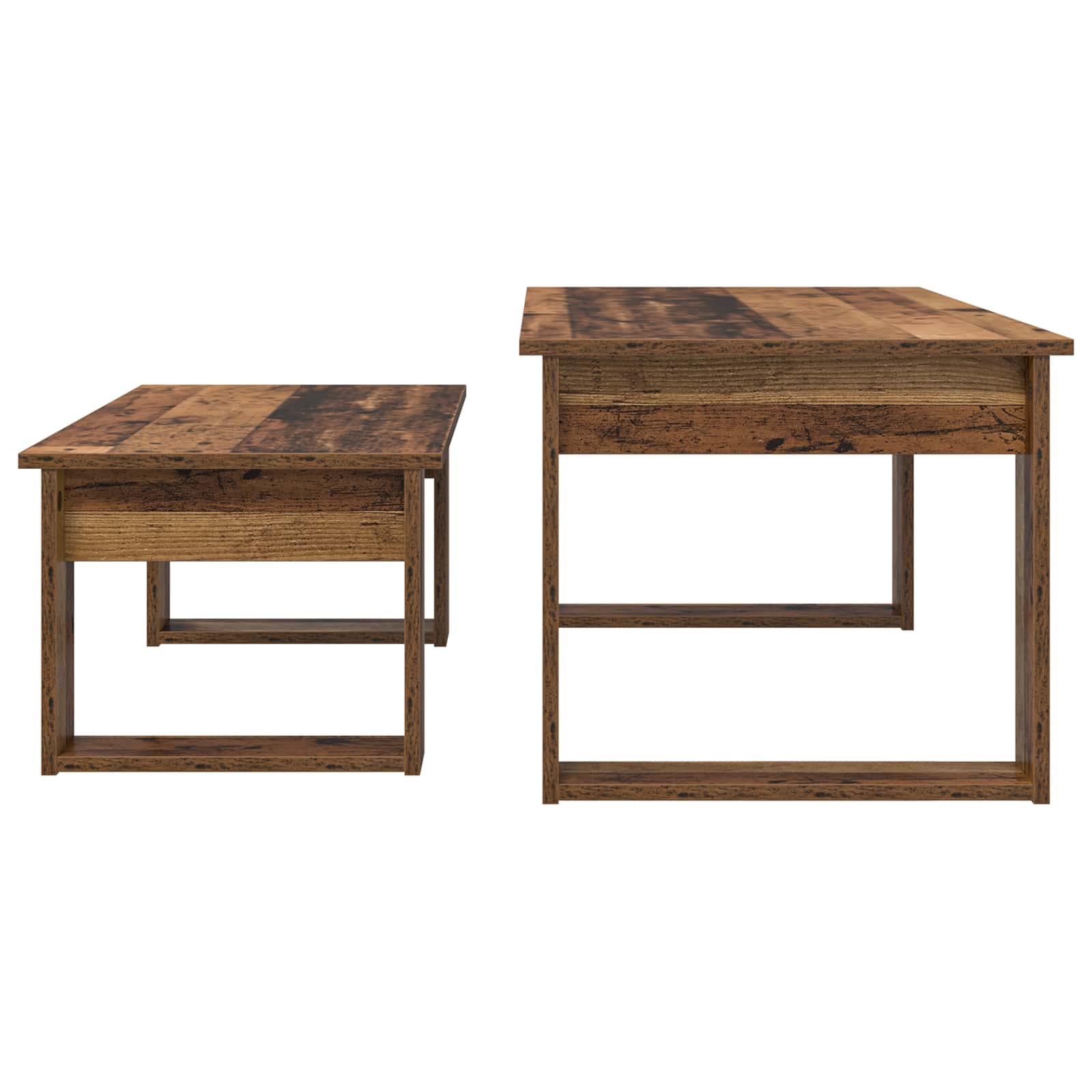 Set stolića za kavu 2 pcs Staro drvo Konstruirano drvo