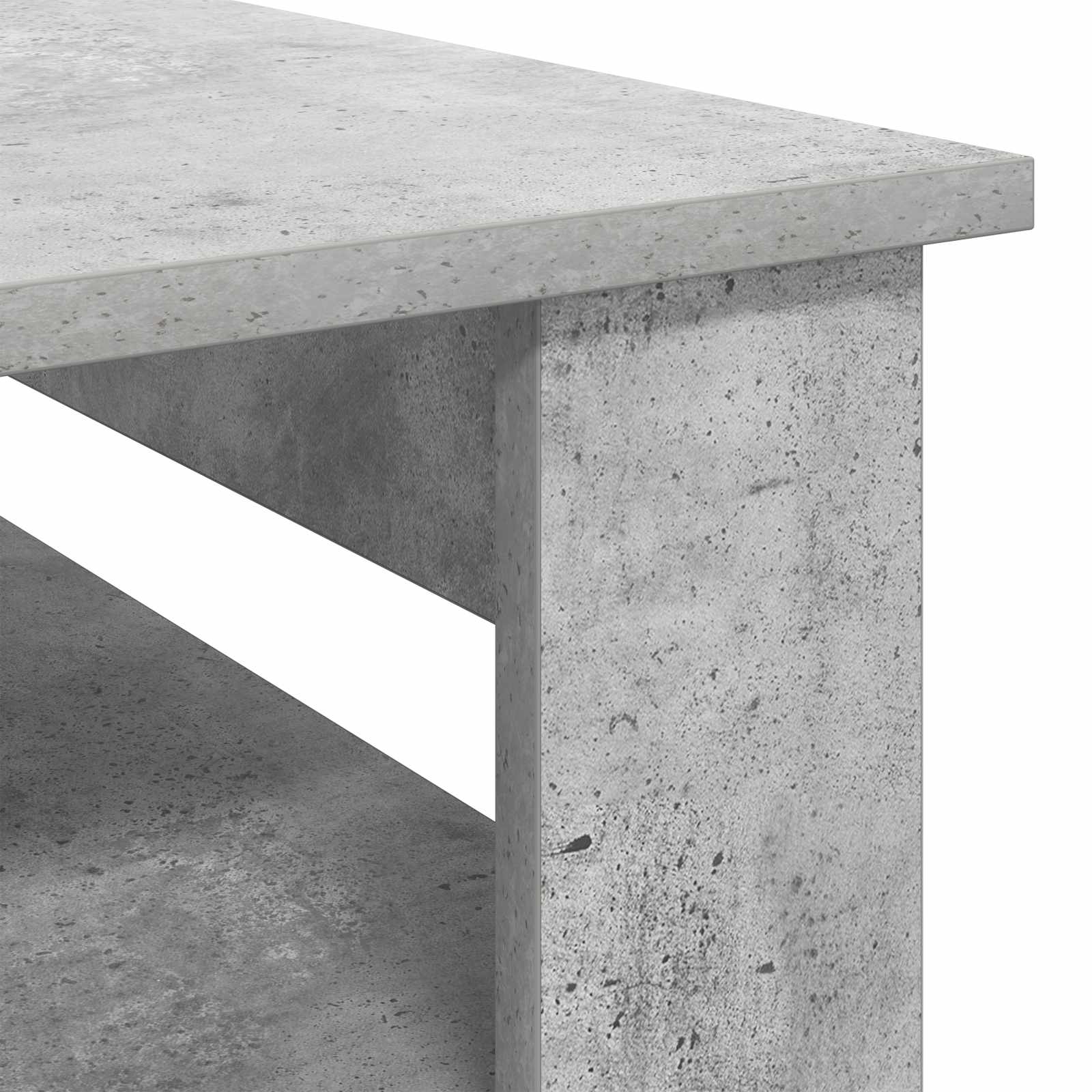 Kava Stol Betonski sivi 64 x 54 x 44 cm Konstruirano drvo