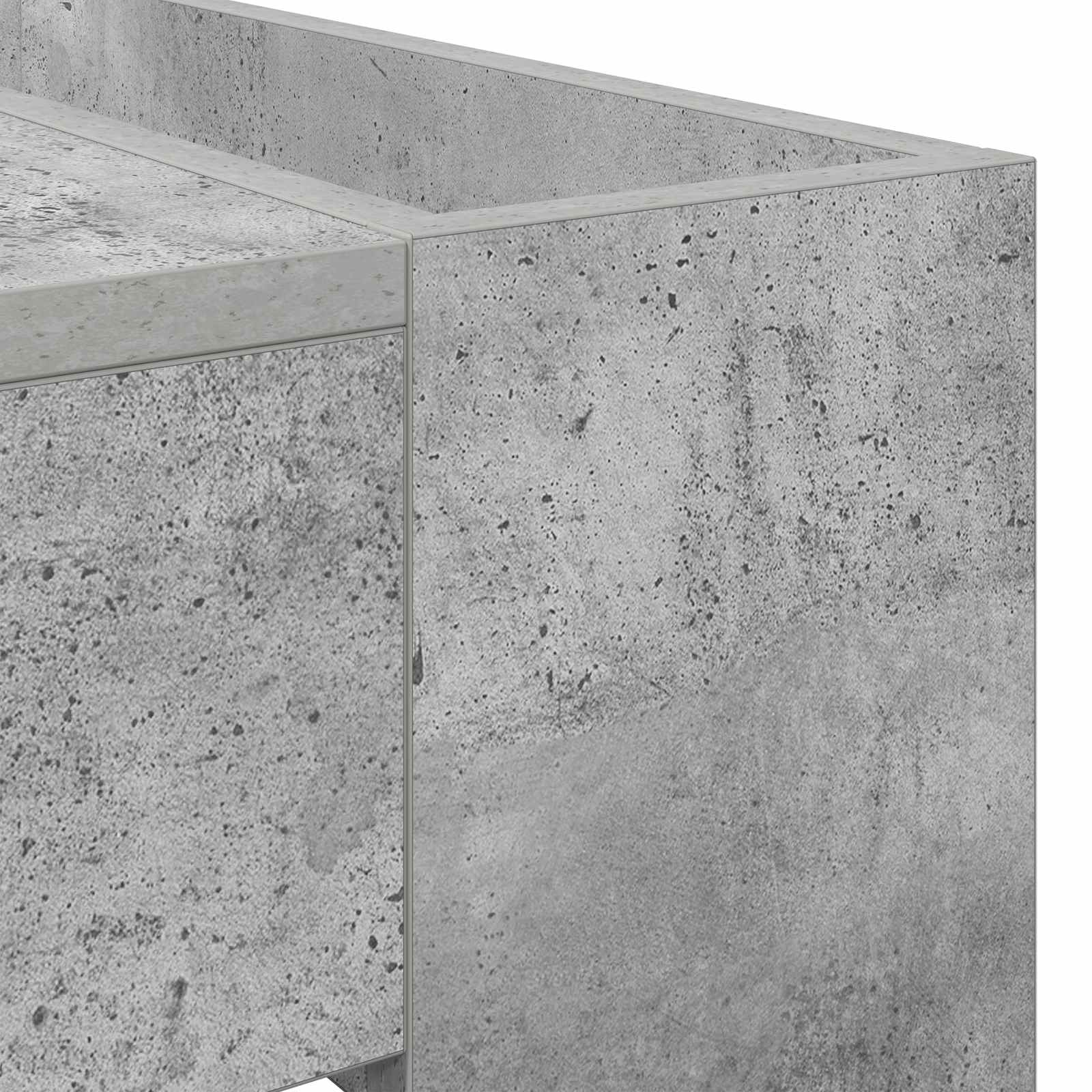 Kava Stol Betonski sivi 110 x 50 x 41 cm Konstruirano drvo