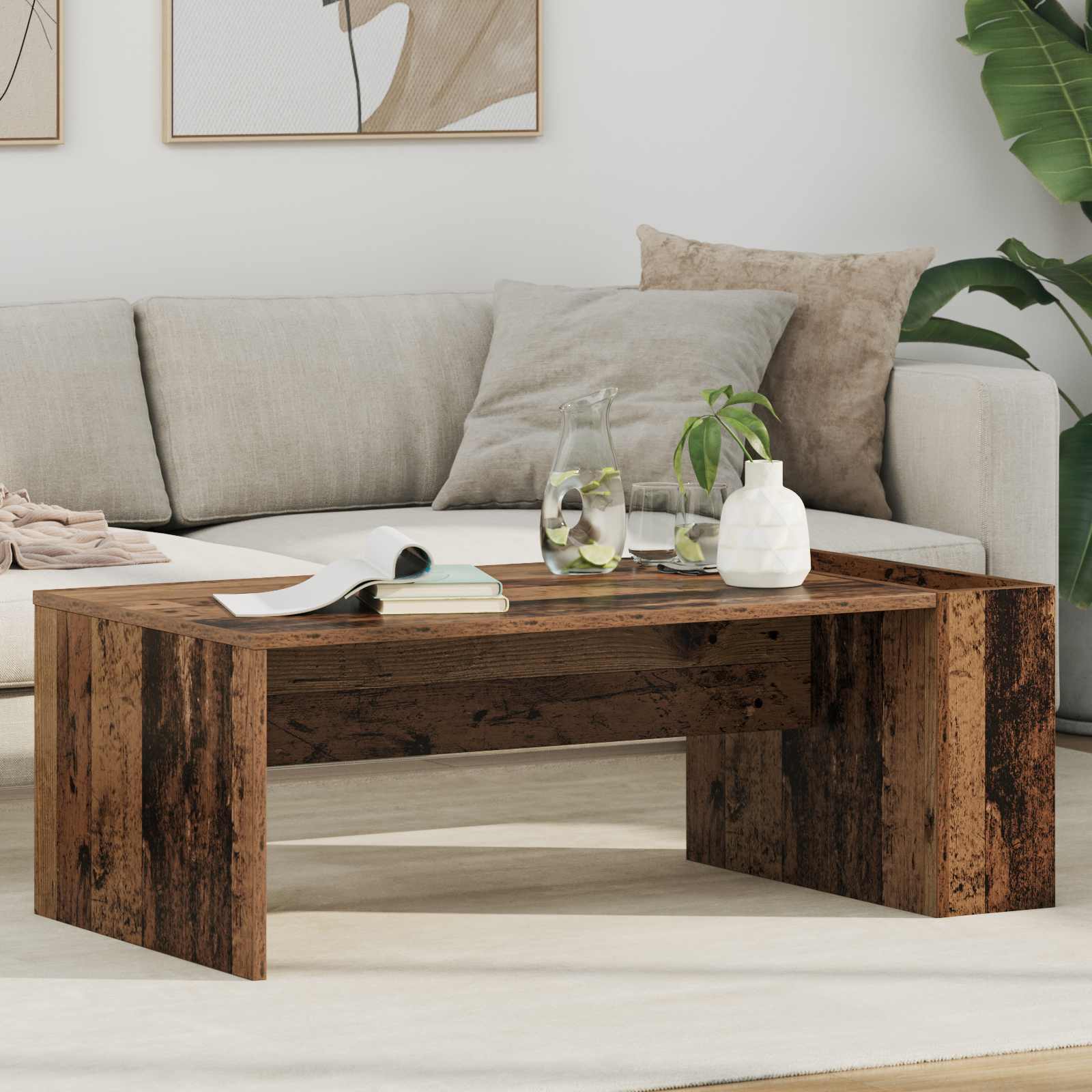 Kava Stol Staro drvo 95 x 50 x 34 cm Konstruirano drvo